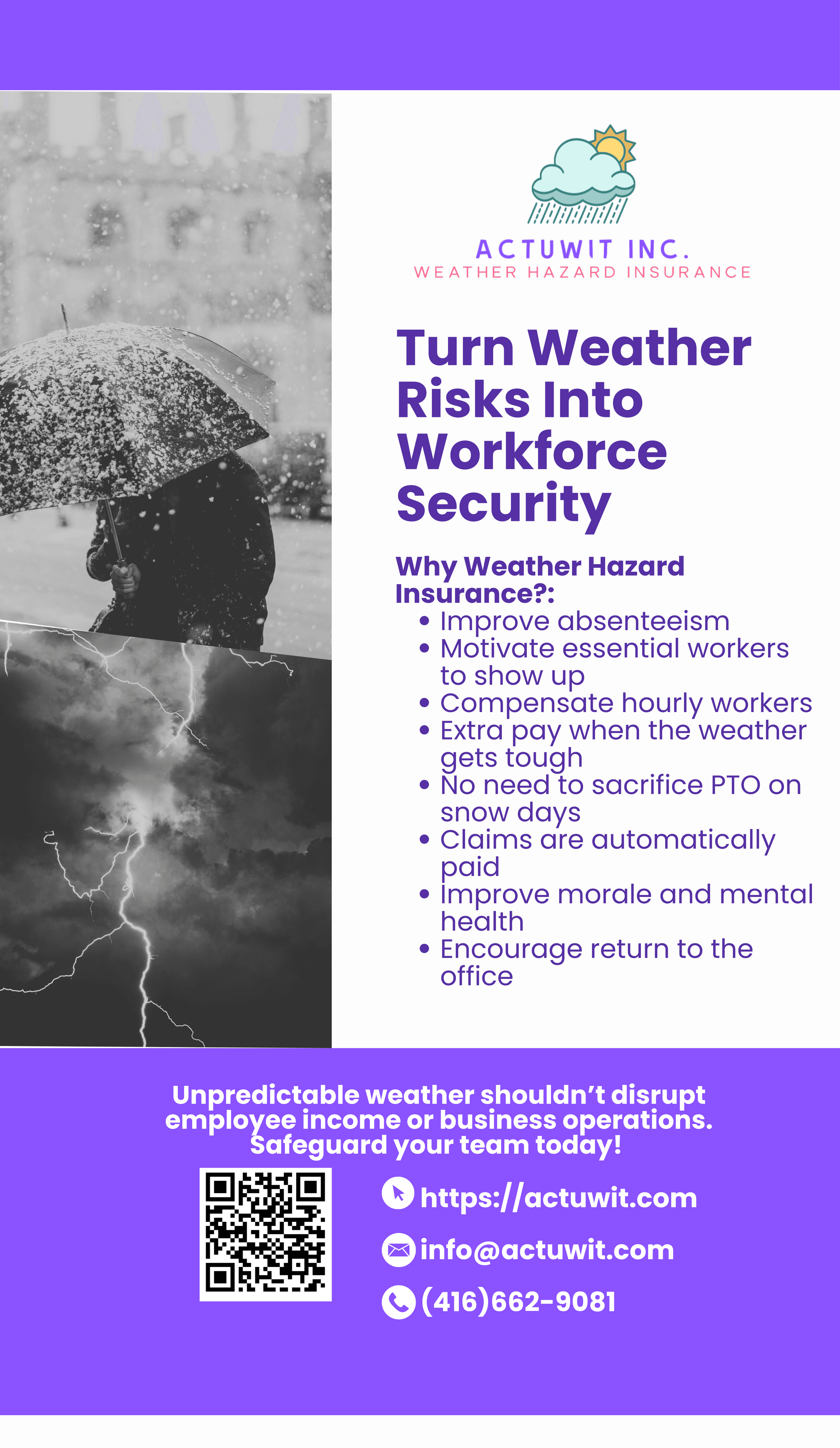 Actuwit Weather Hazard Pay Insurance's image