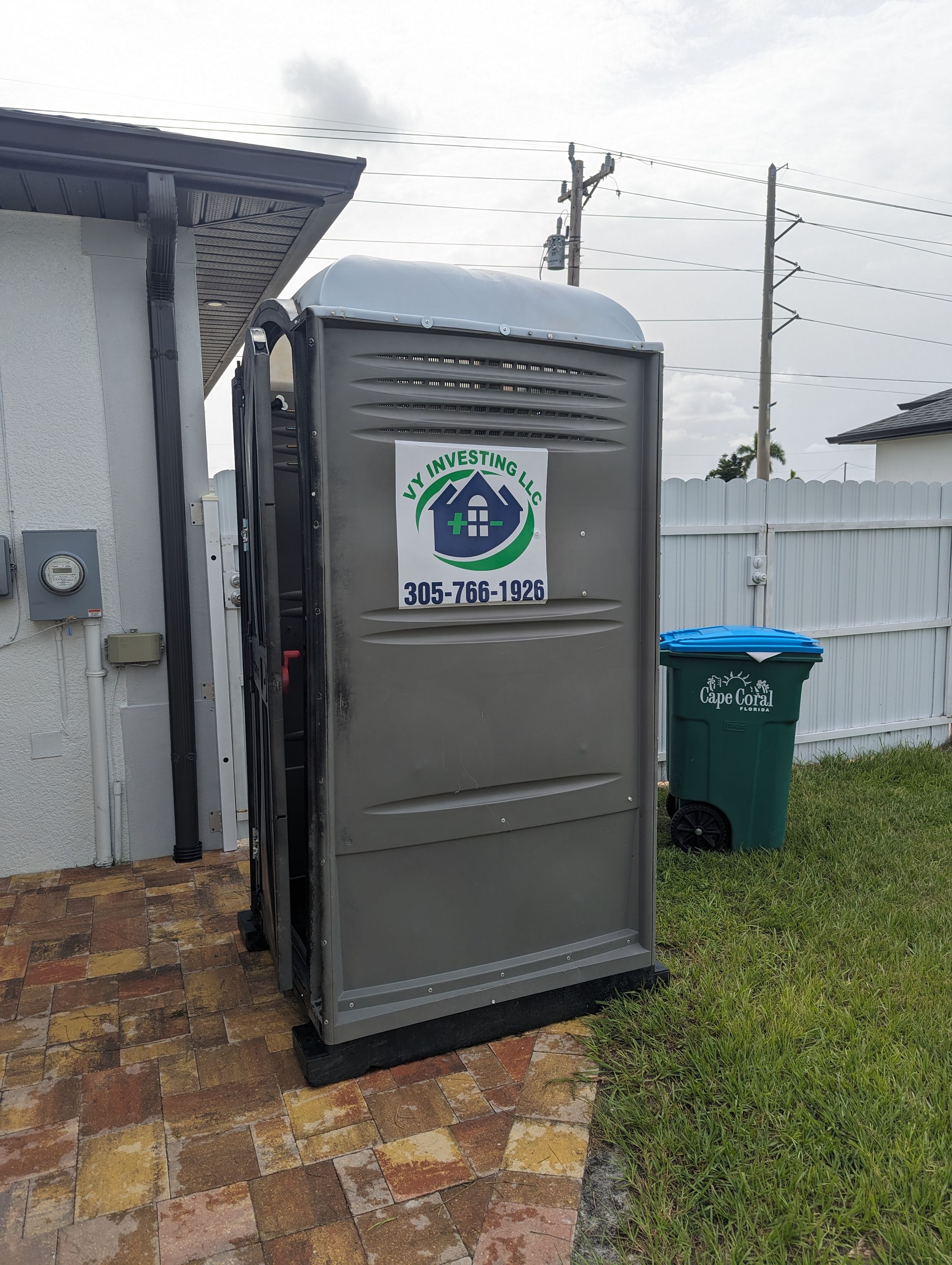 Our porta potty 