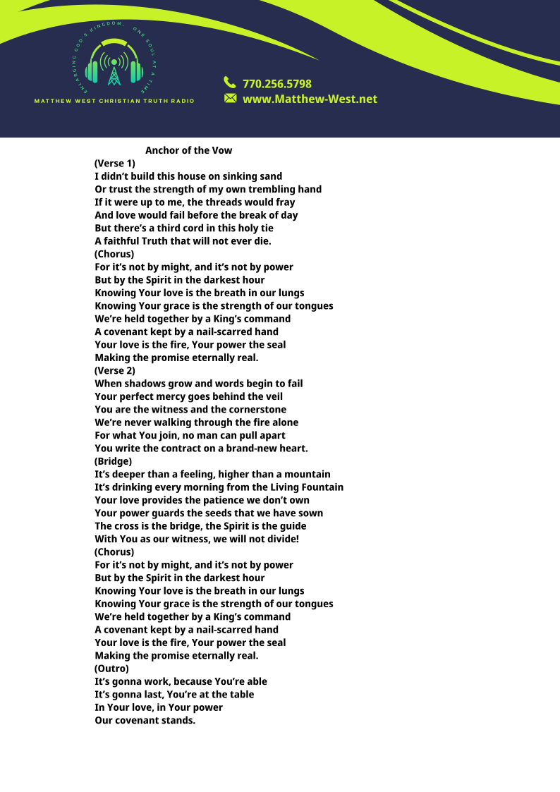 Anchor of the Vow