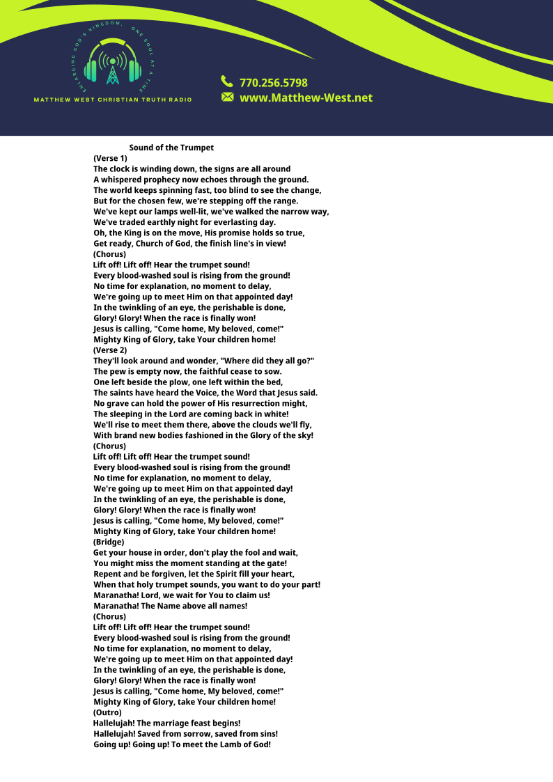 Sound of the Trumpet