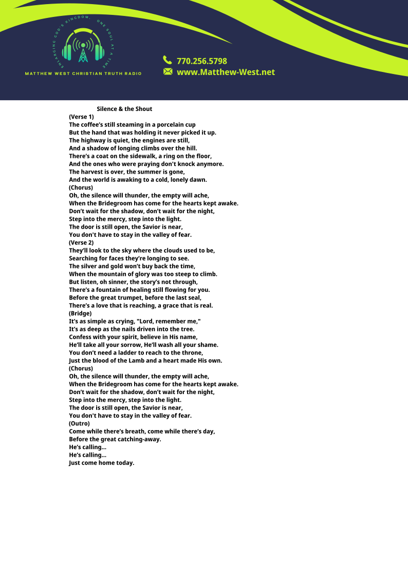 Silence & the Shout