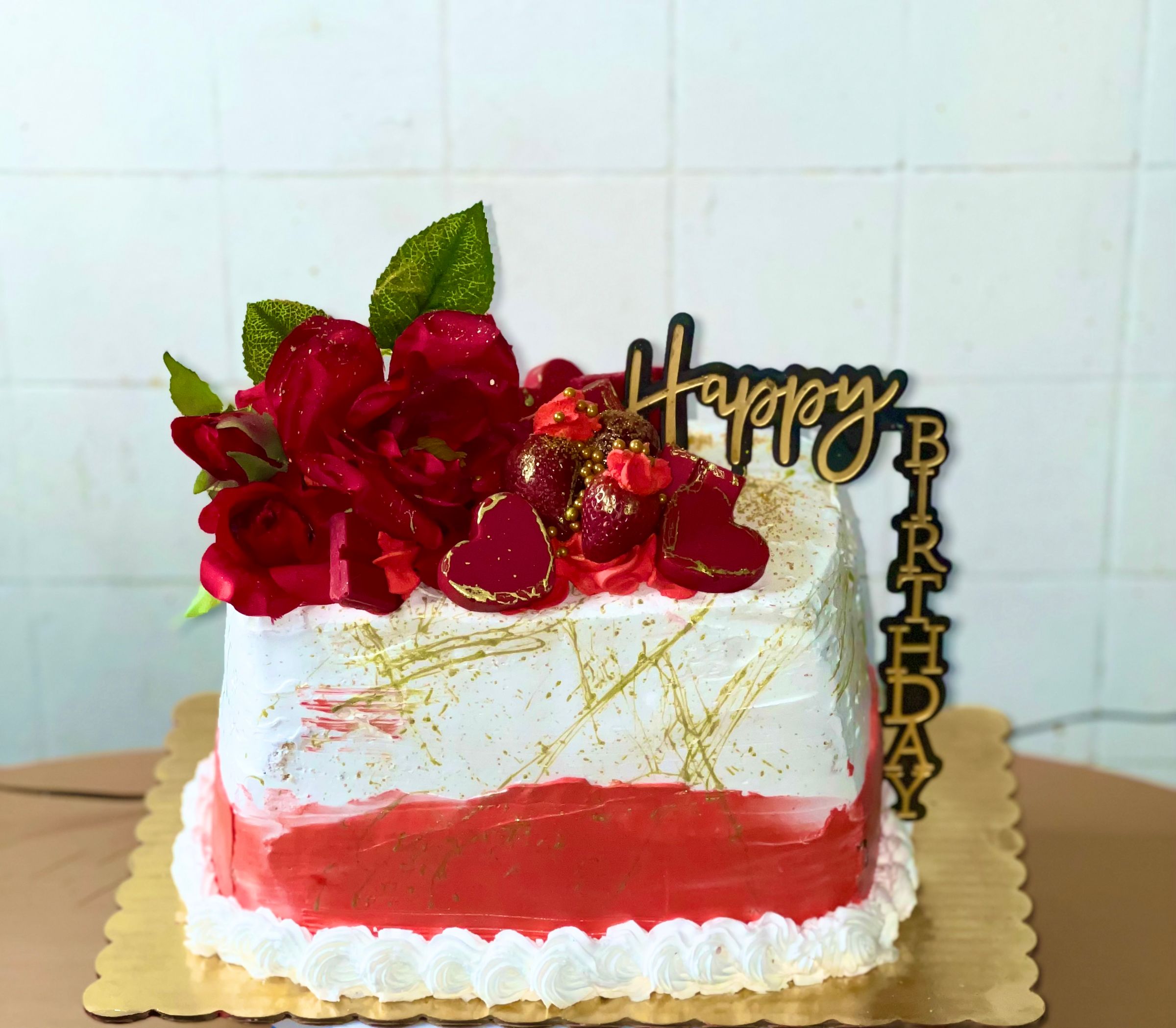 Mom’s Birthday Cake what a beauty. 