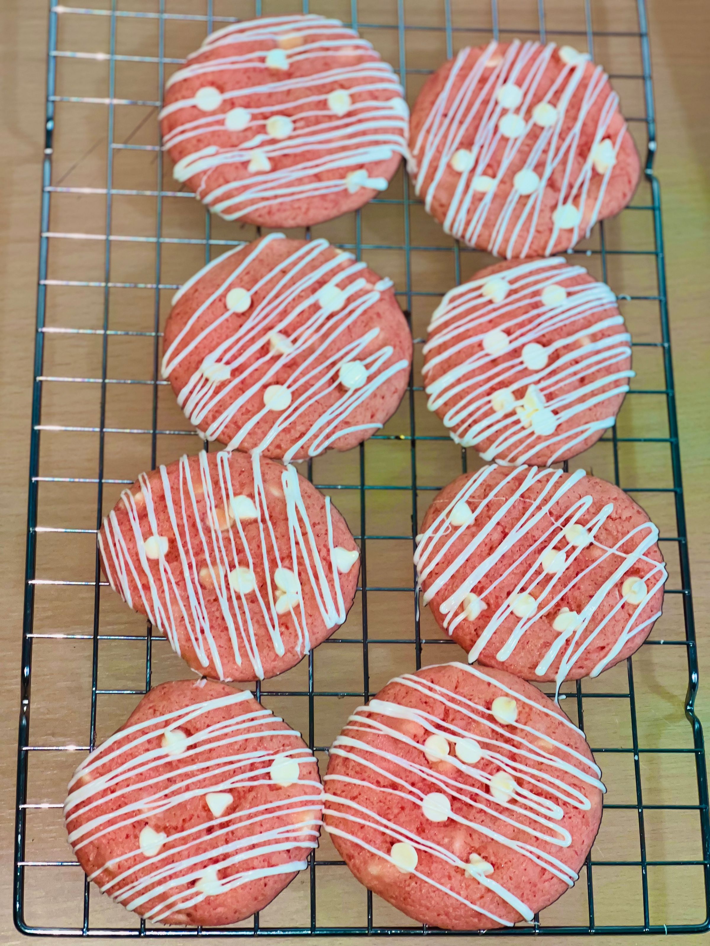 Strawberry White Chocolate Chip Cookies