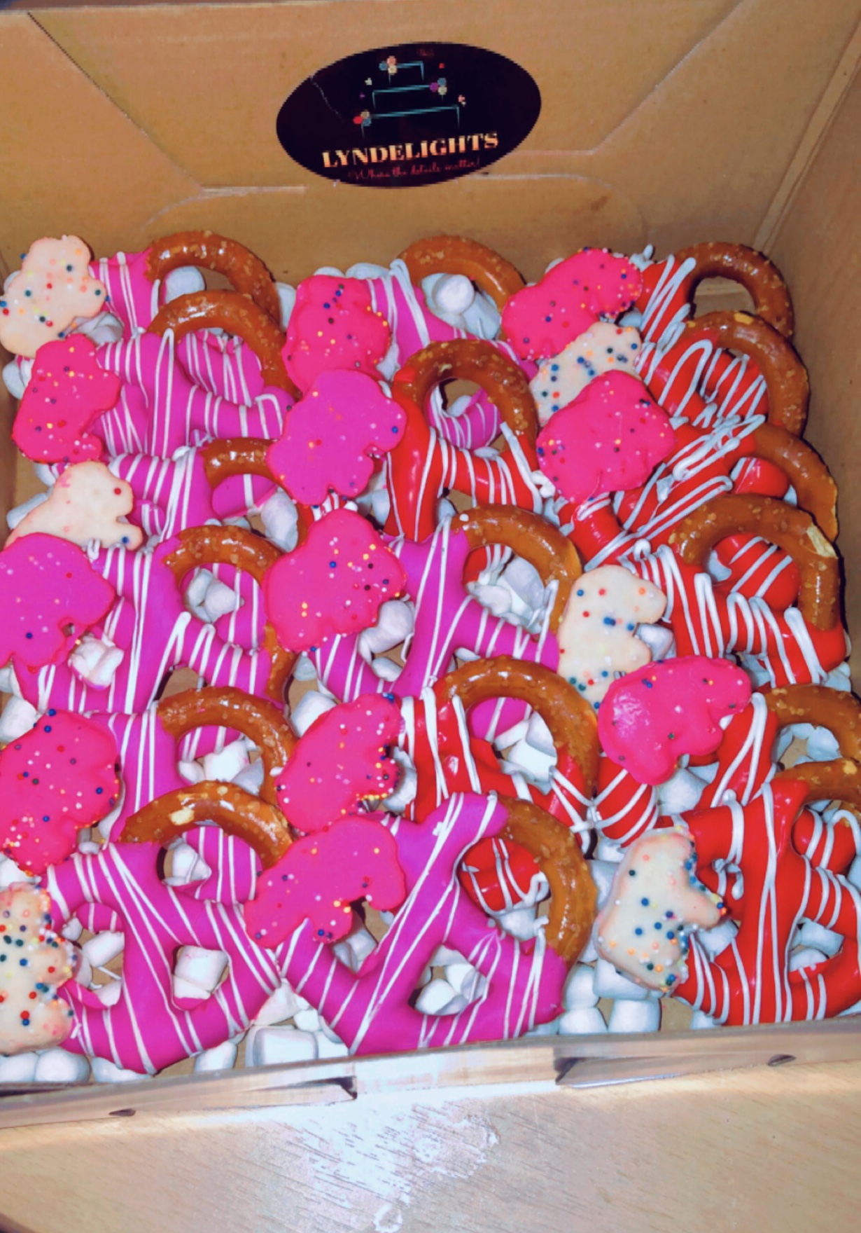 Custom Circus Animal Cookie Dipped Pretzels 