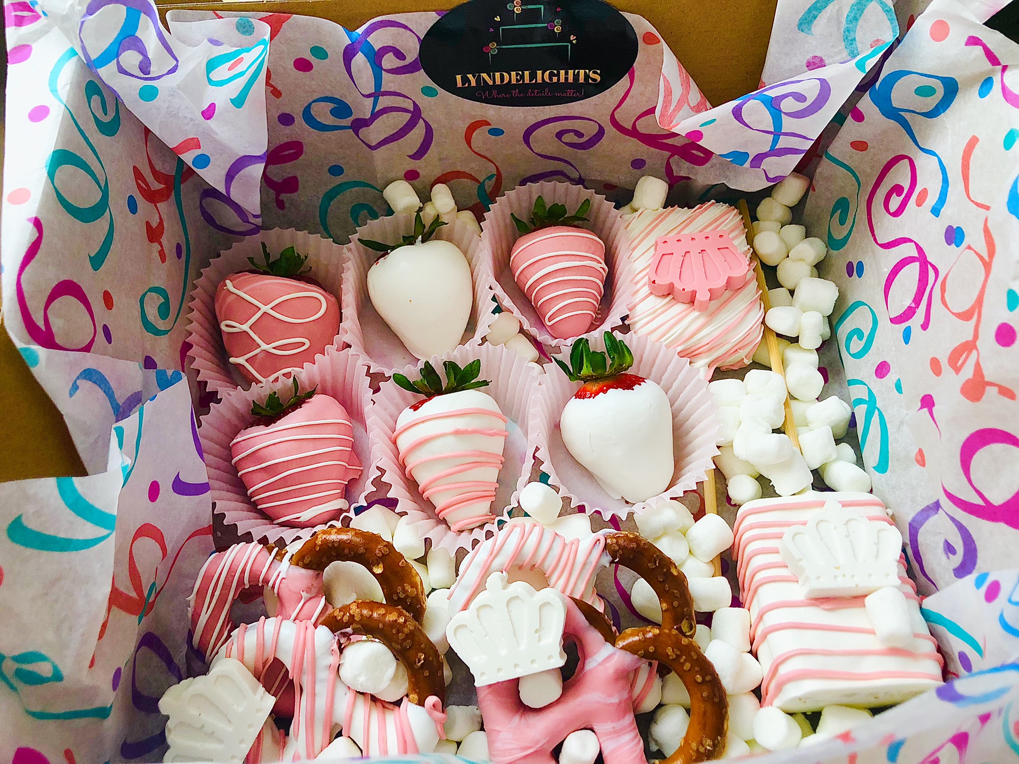 Custom Assorted Treats Box Princess Themed