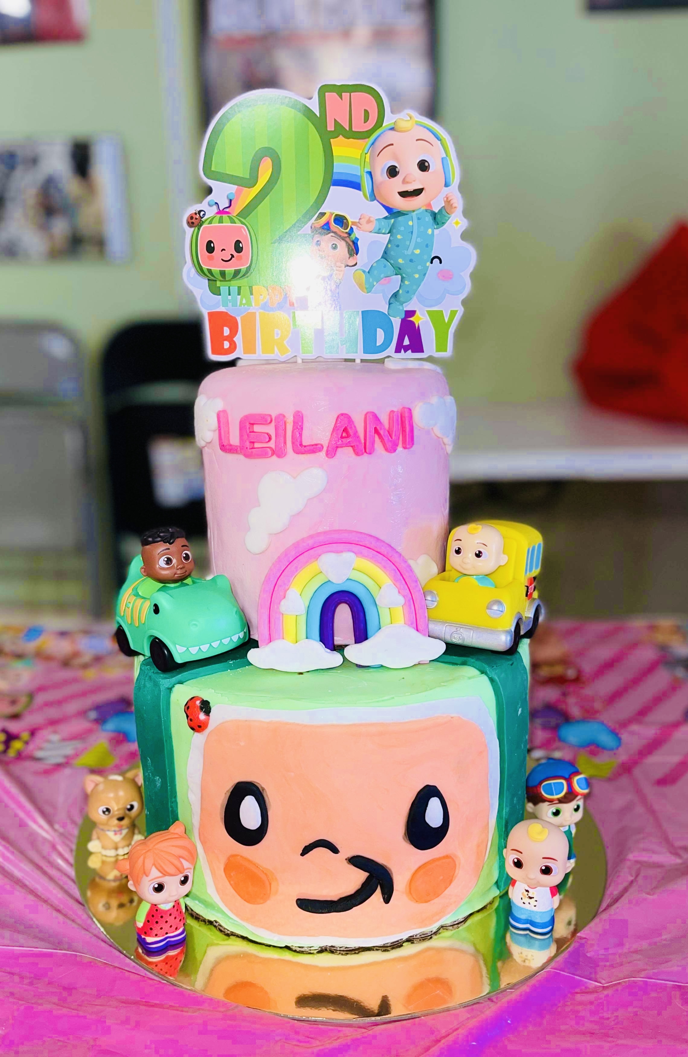 Cocomelon Themed 2-Tier. 