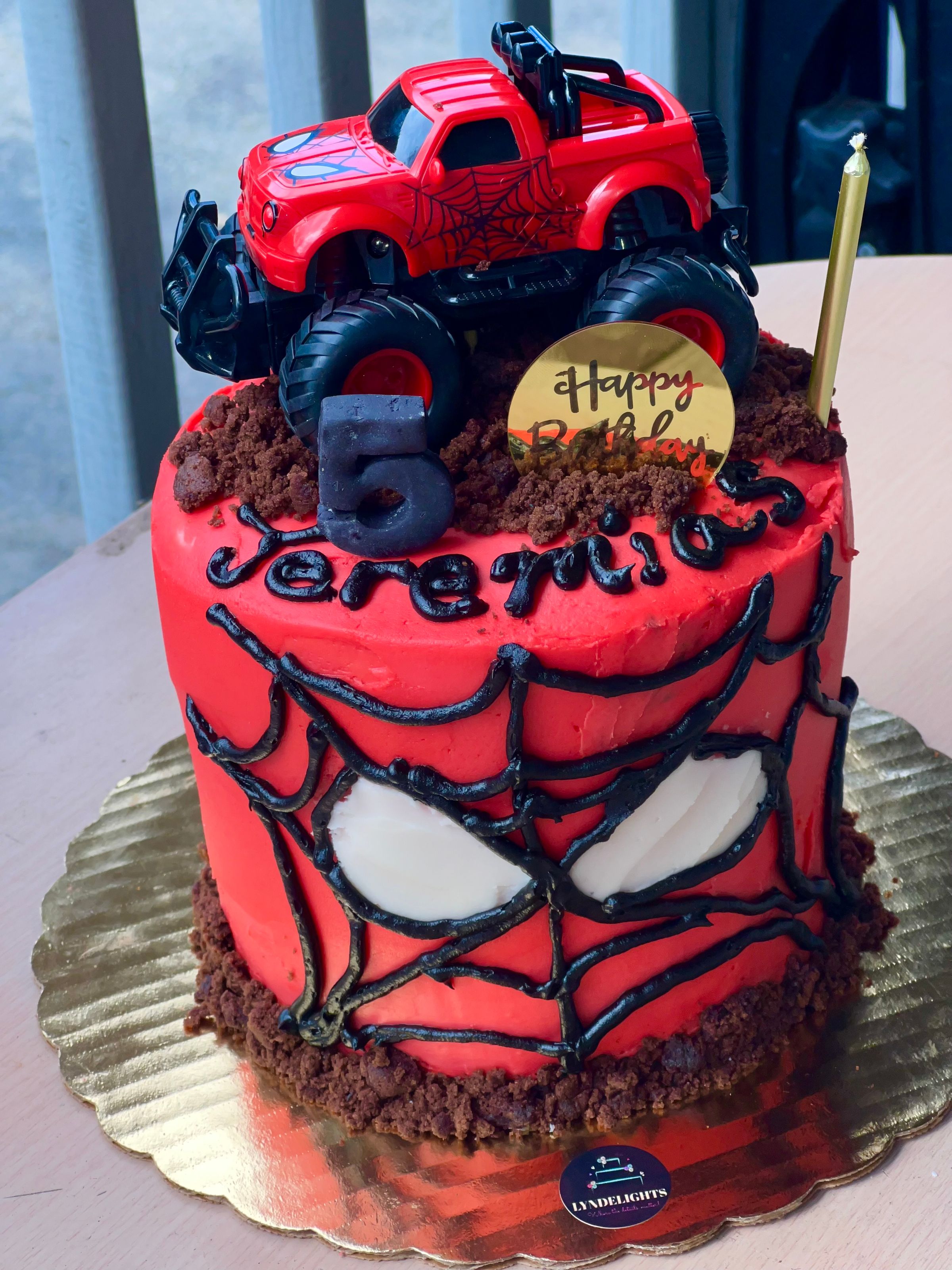 Spiderman cake. 