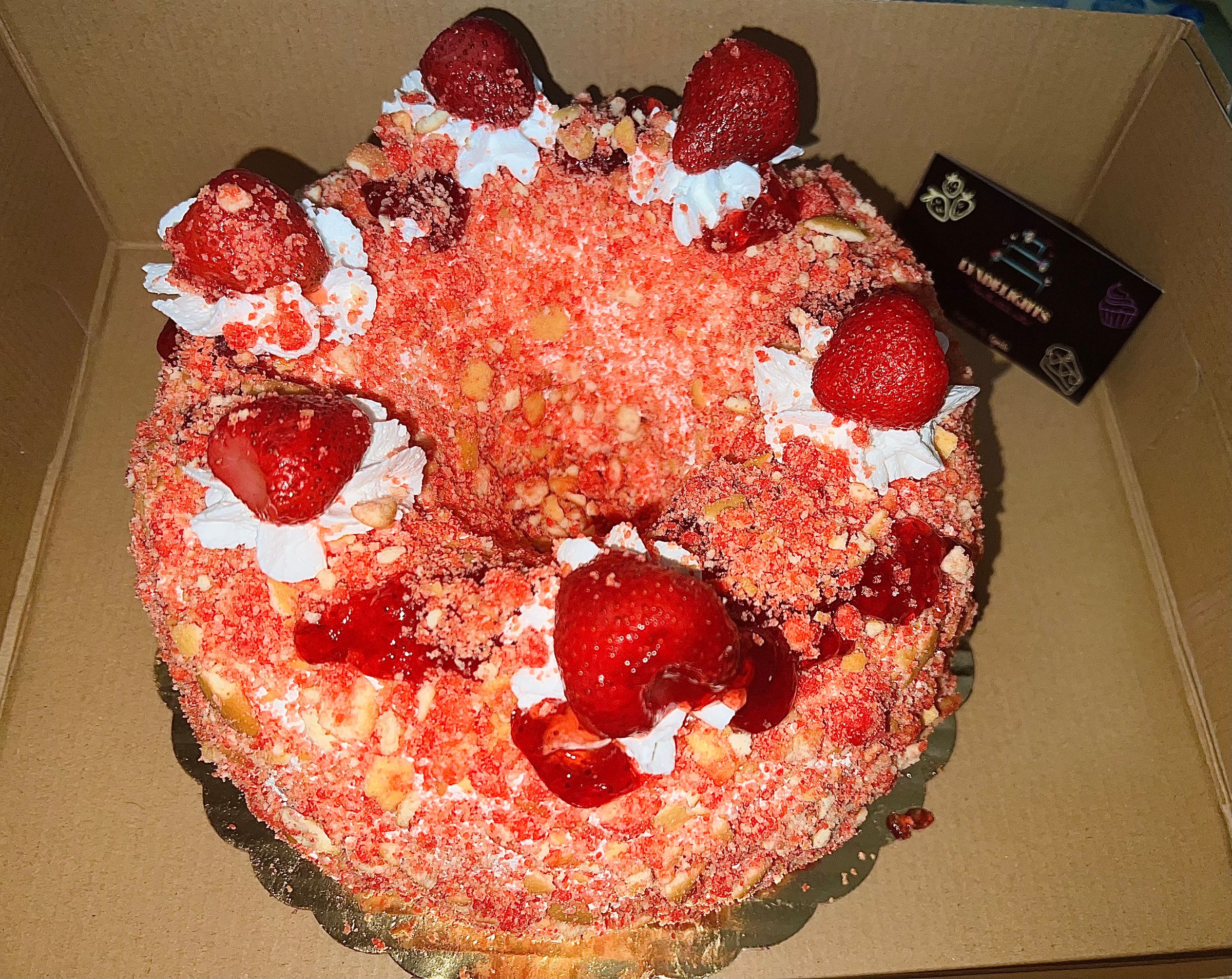 Strawberry Crunch Cake