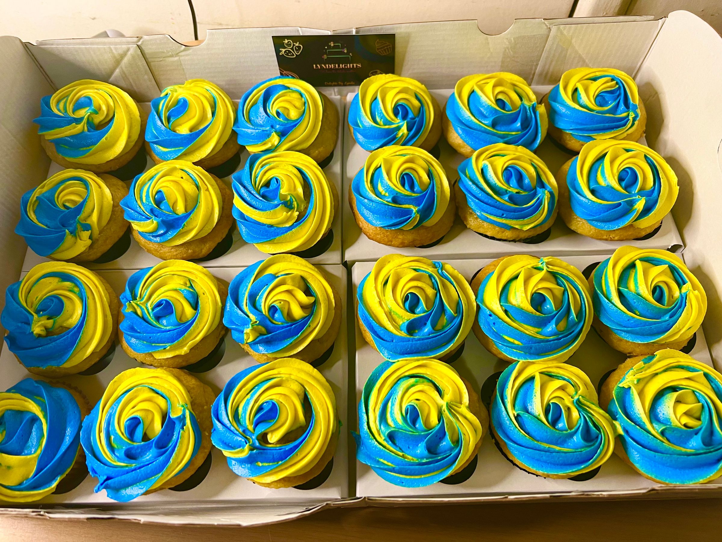 Minion Themed Simple Cupcakes 