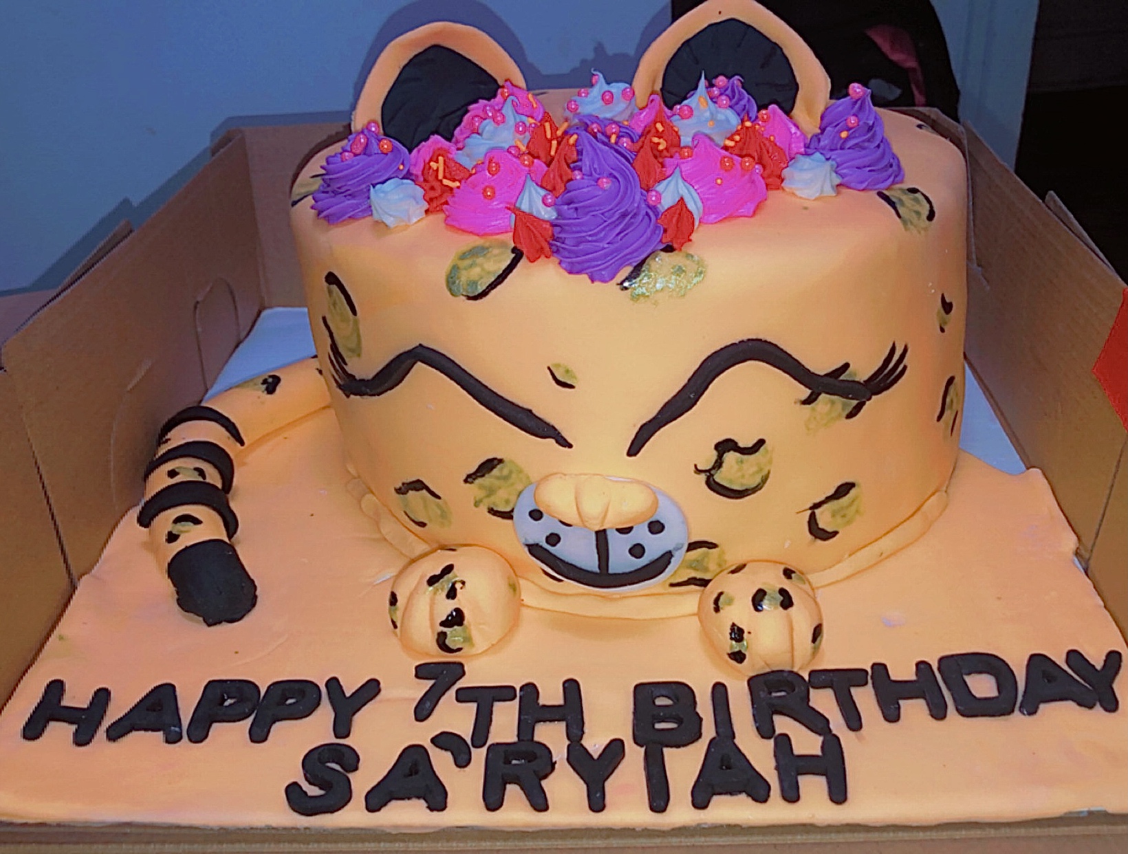 Custom Cheetah Cake
