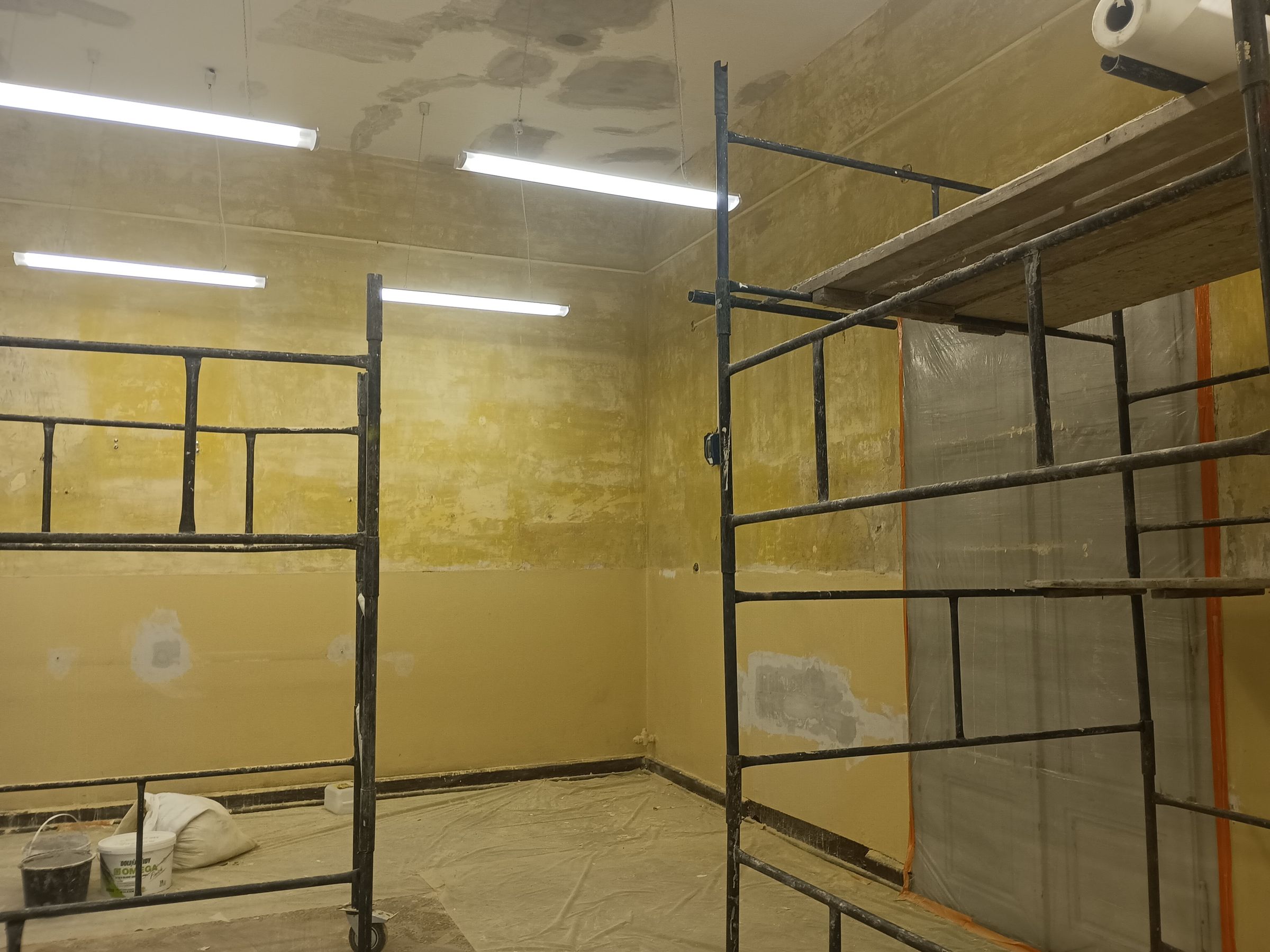 Zaprawki' na większych powierzchniach 