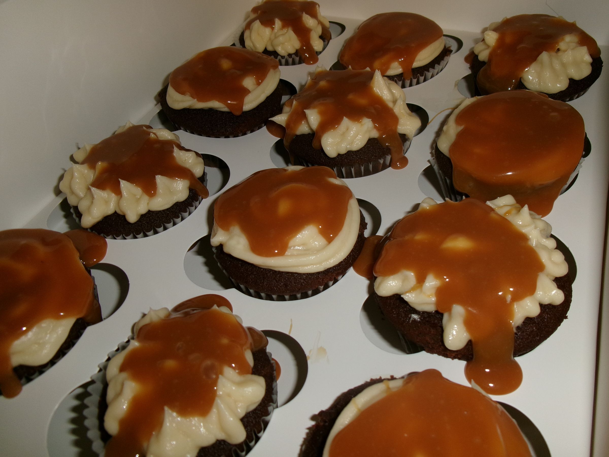 Salted Caramel Chocolate Cupcakes