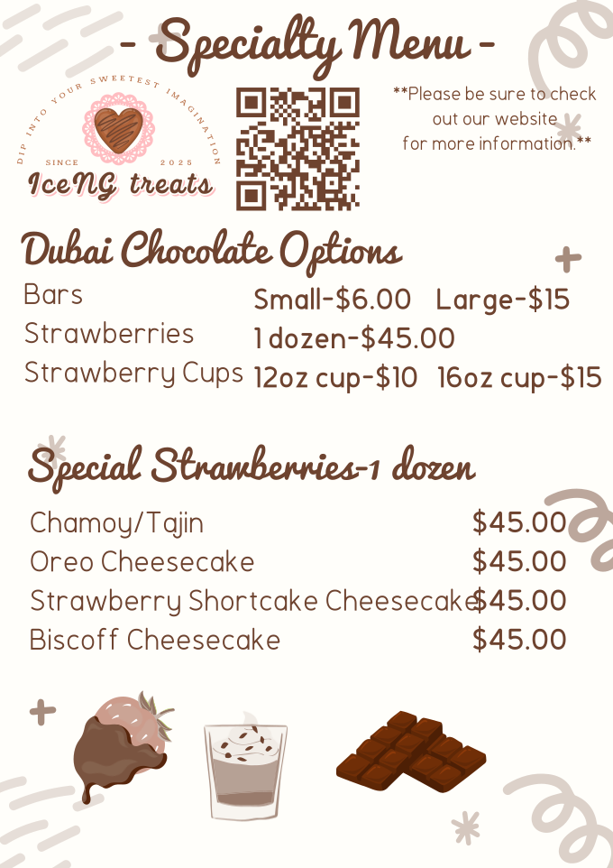 Specialty Menu