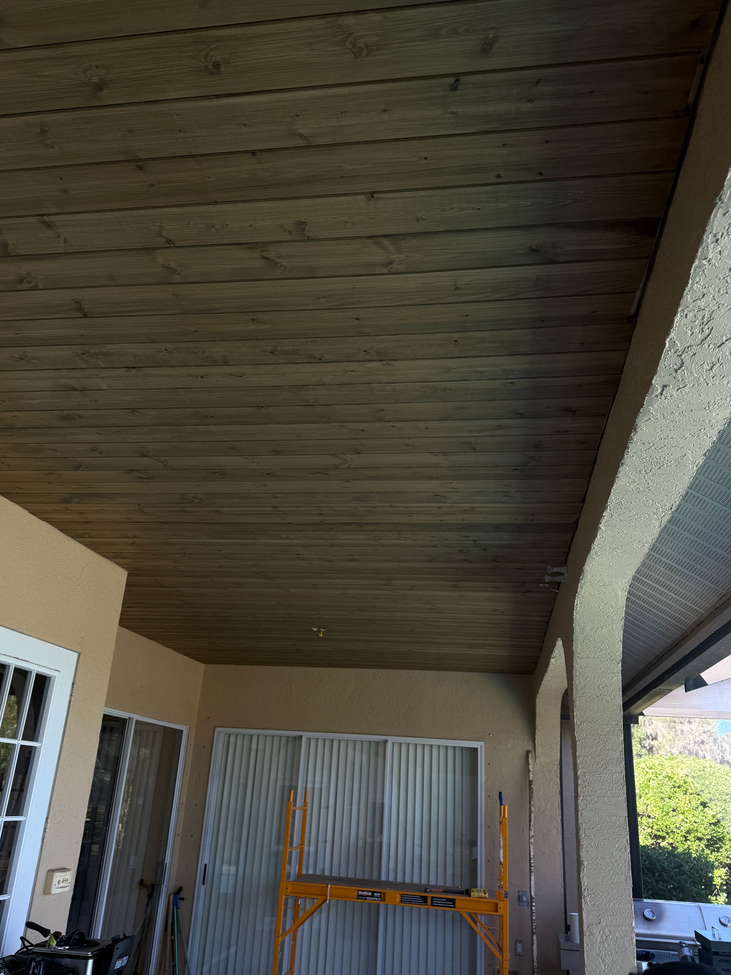 Wood Ceiling installation 