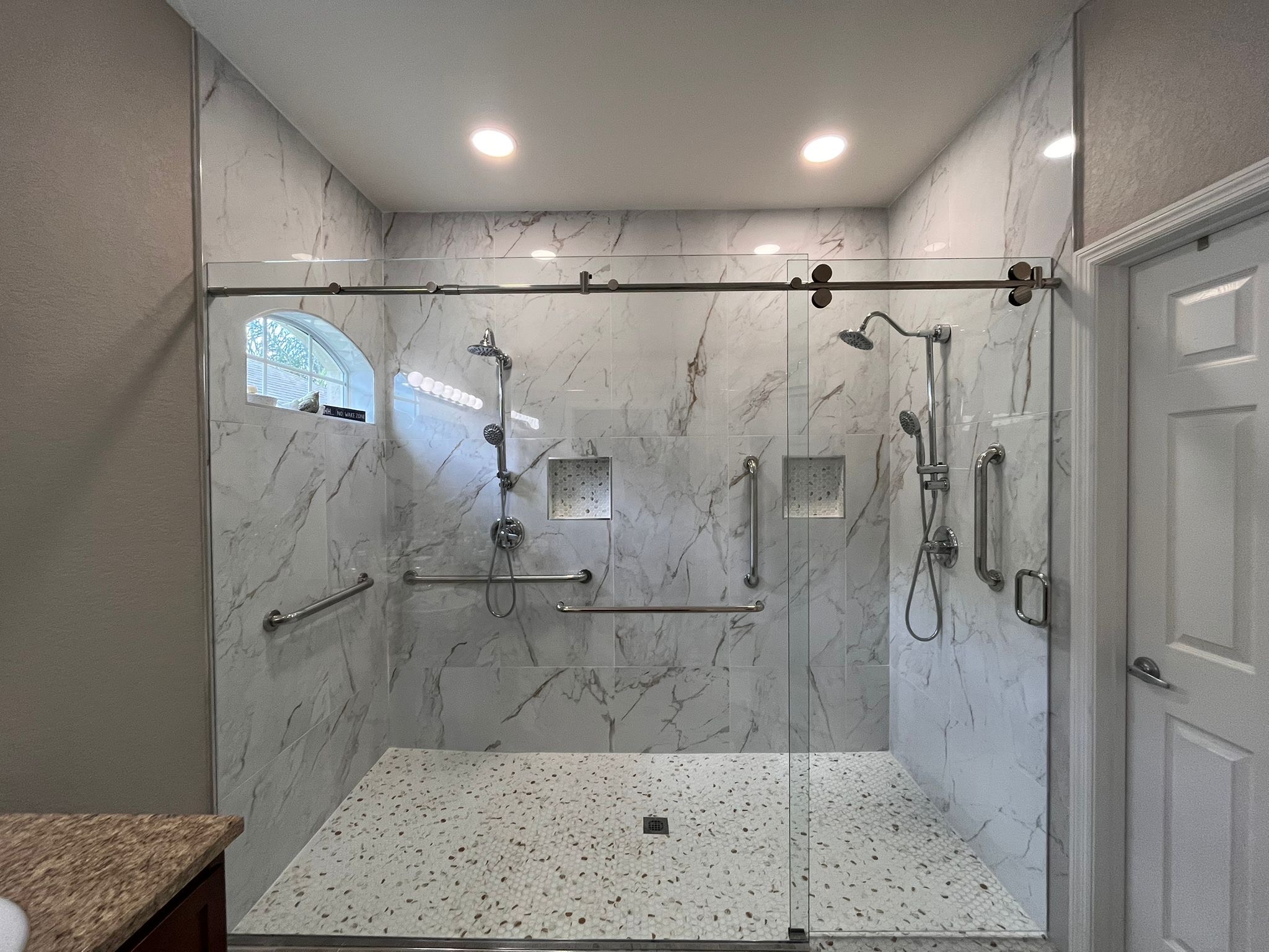 Tub to shower conversion