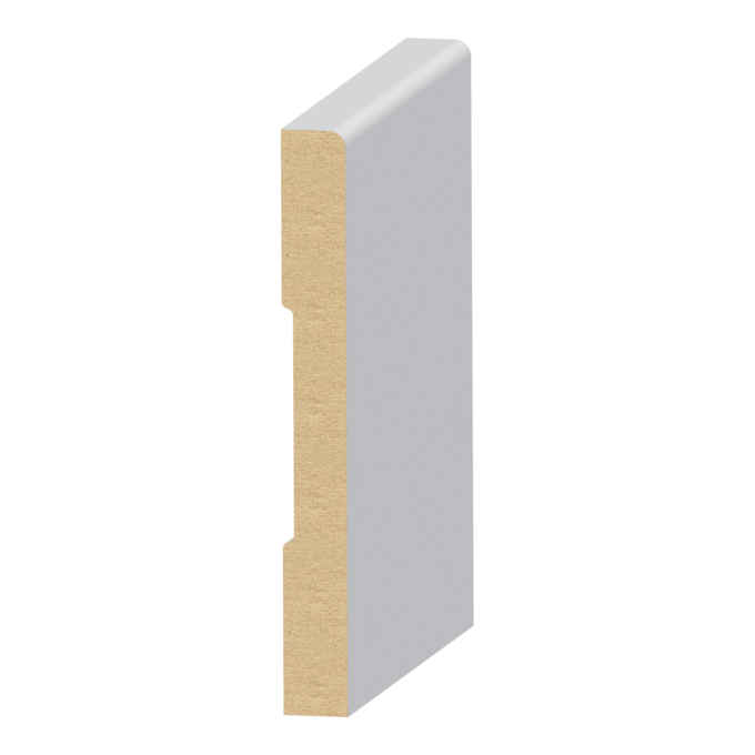 387MUL-4	1/2 x 4-1/2 UL MDF	1 Eased Edge Craftsman Baseboard