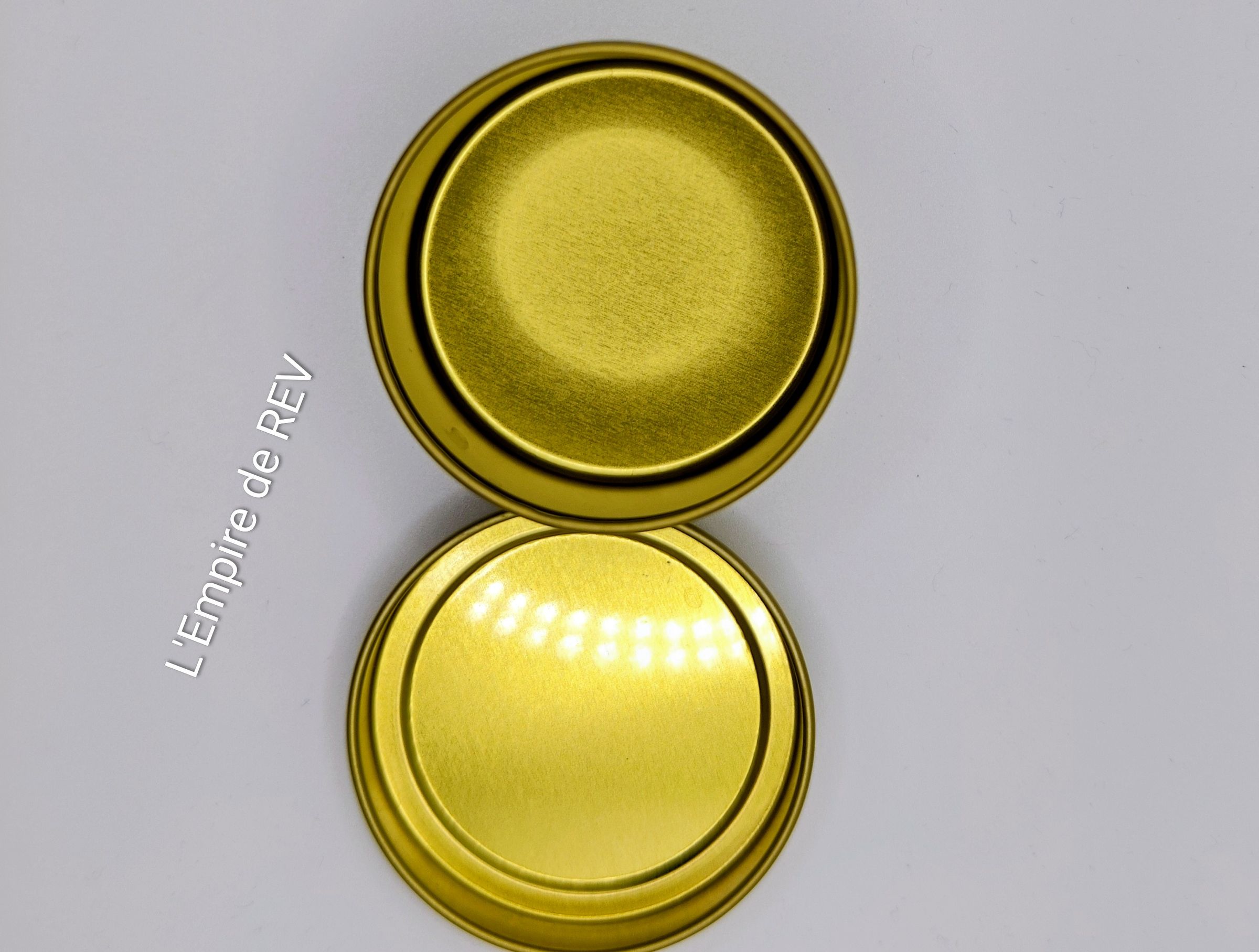 Contenant en métal pour bougie Or,Noir,Blanche,Bronze