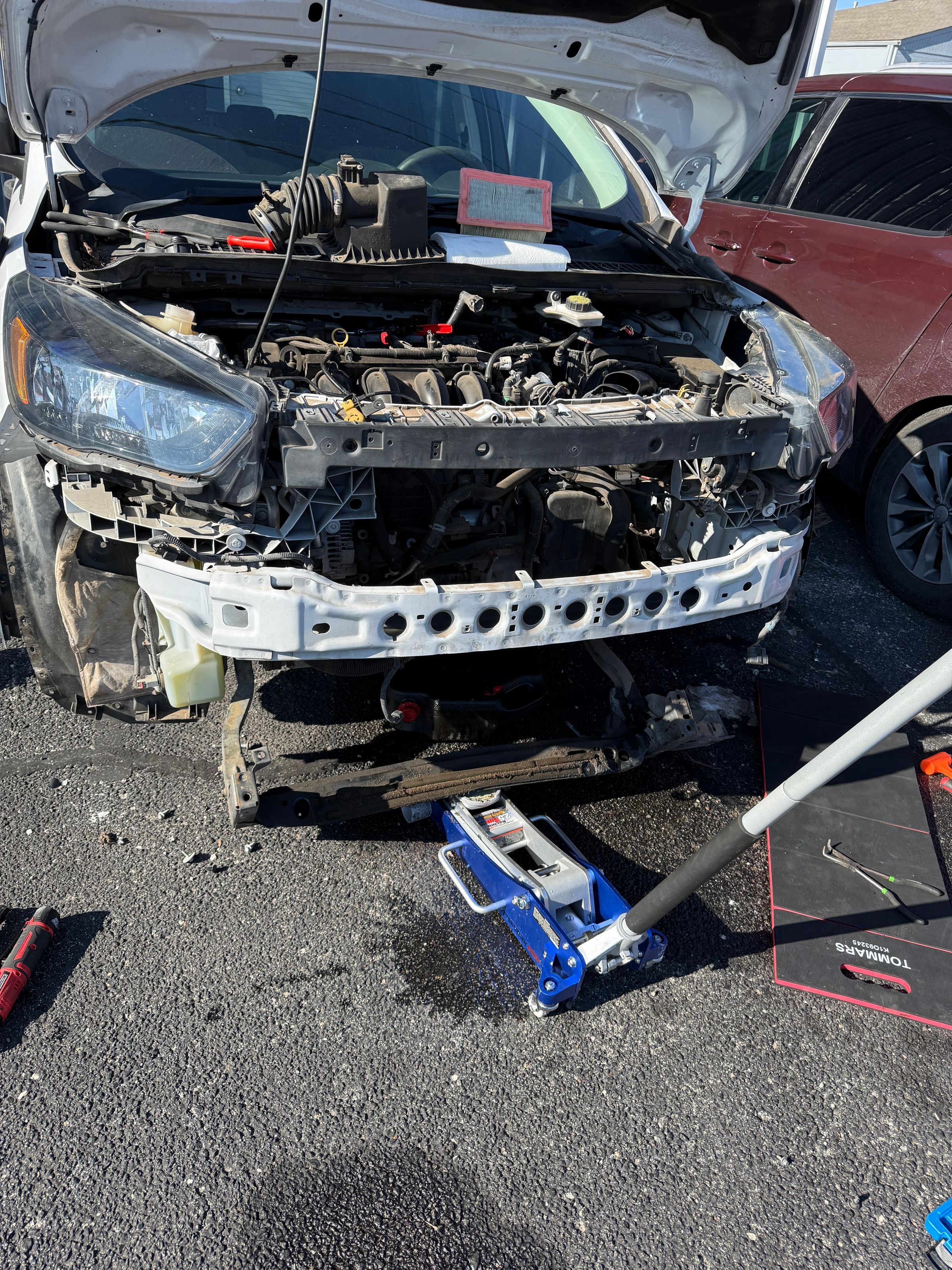 Condenser and radiator replacement