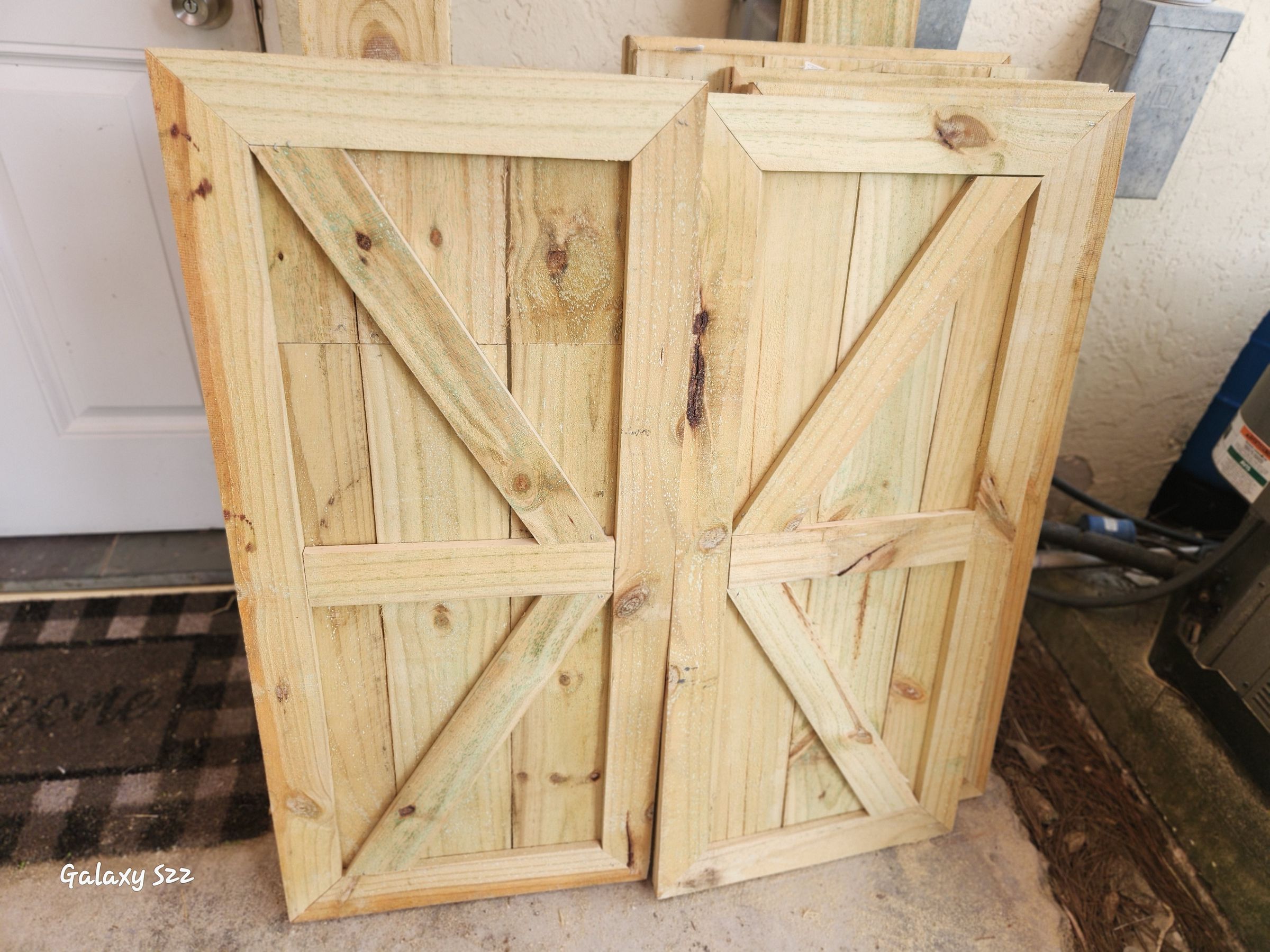 Custom built window shutters 