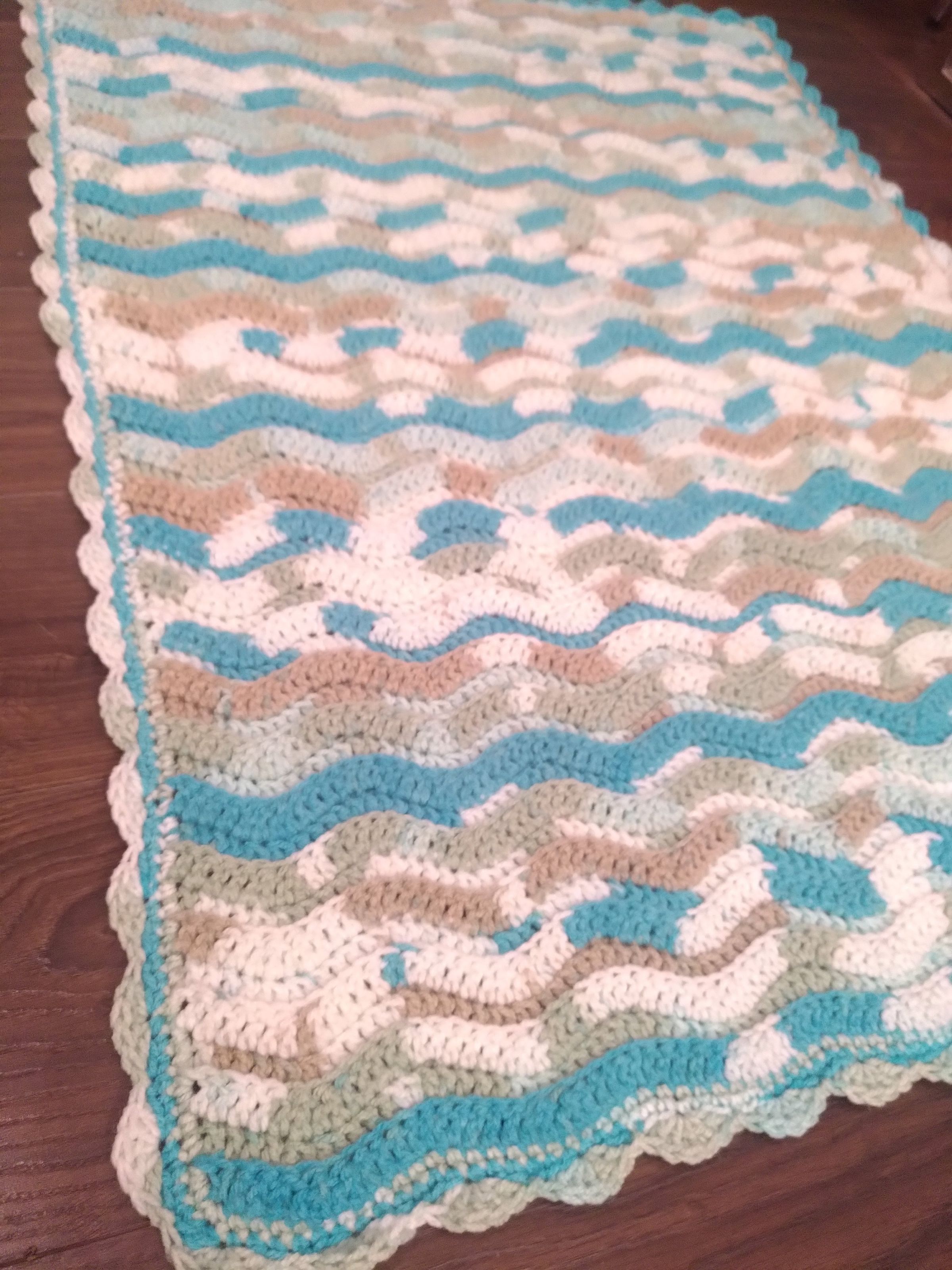 Wavy baby blanket 2