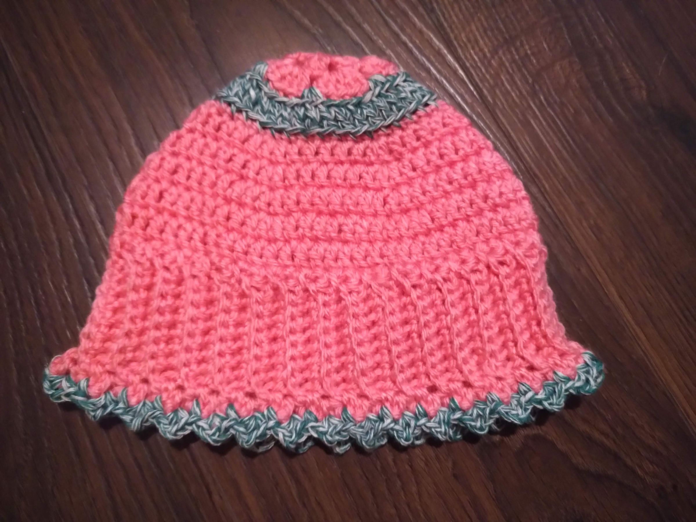 Pink baby hat