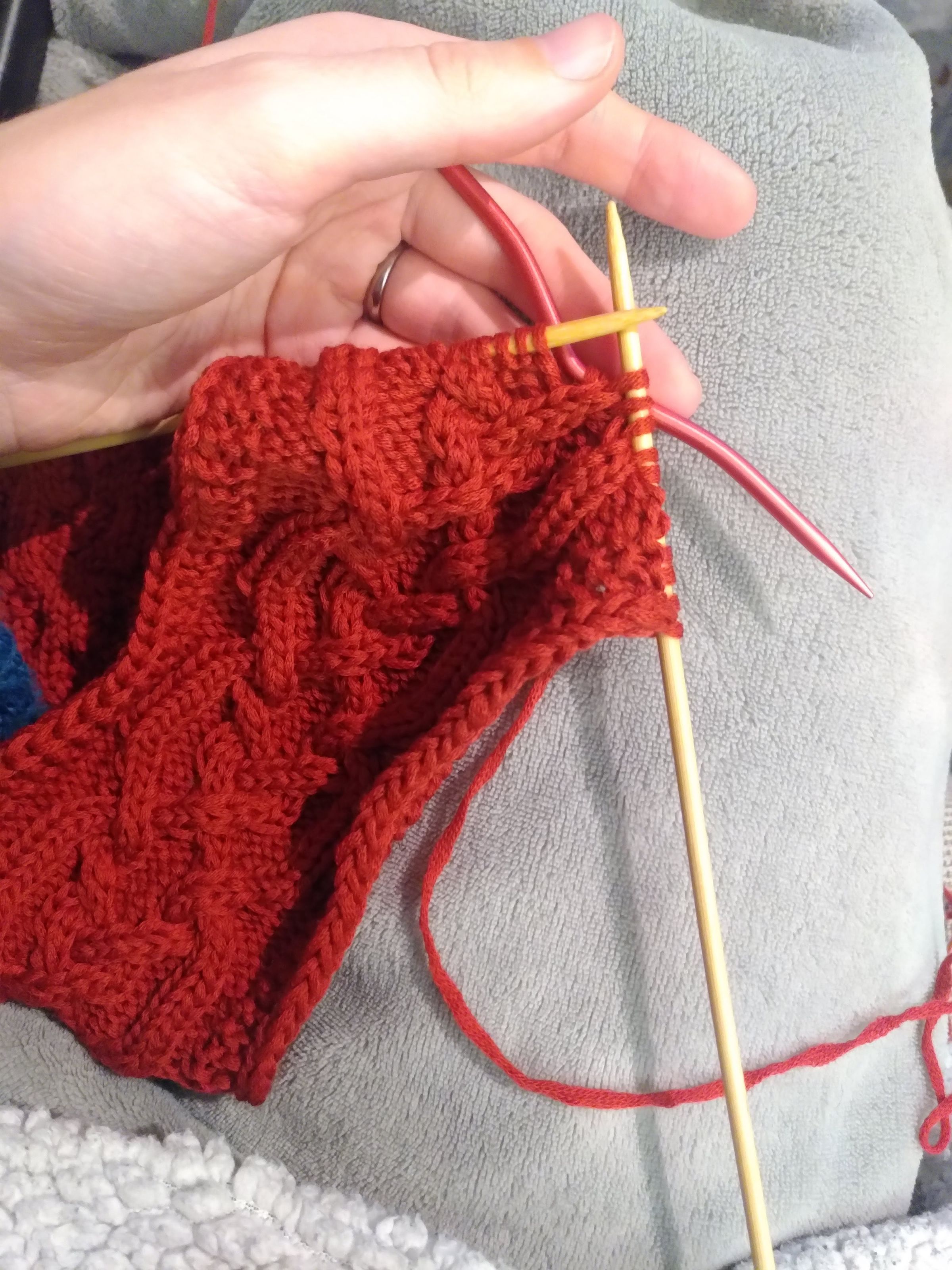 Test knitting Enya headband