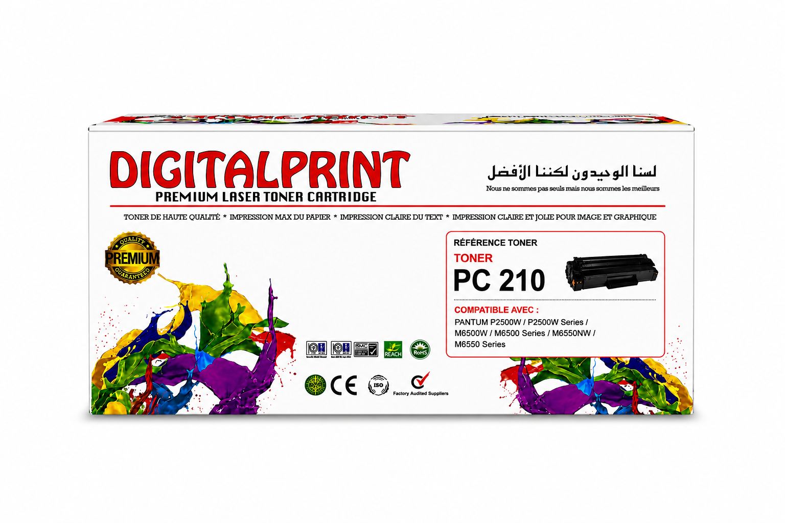 Toner Pantum PC-210 – Prix: 150 DH  ✔️ Compatible: Pantum P2200 / P2500 / M6500 / M6550   ✔️ Bonne qualité d’impression   ✔️ Rendement élevé    📍 Disponible à Fès   📲 Commander m