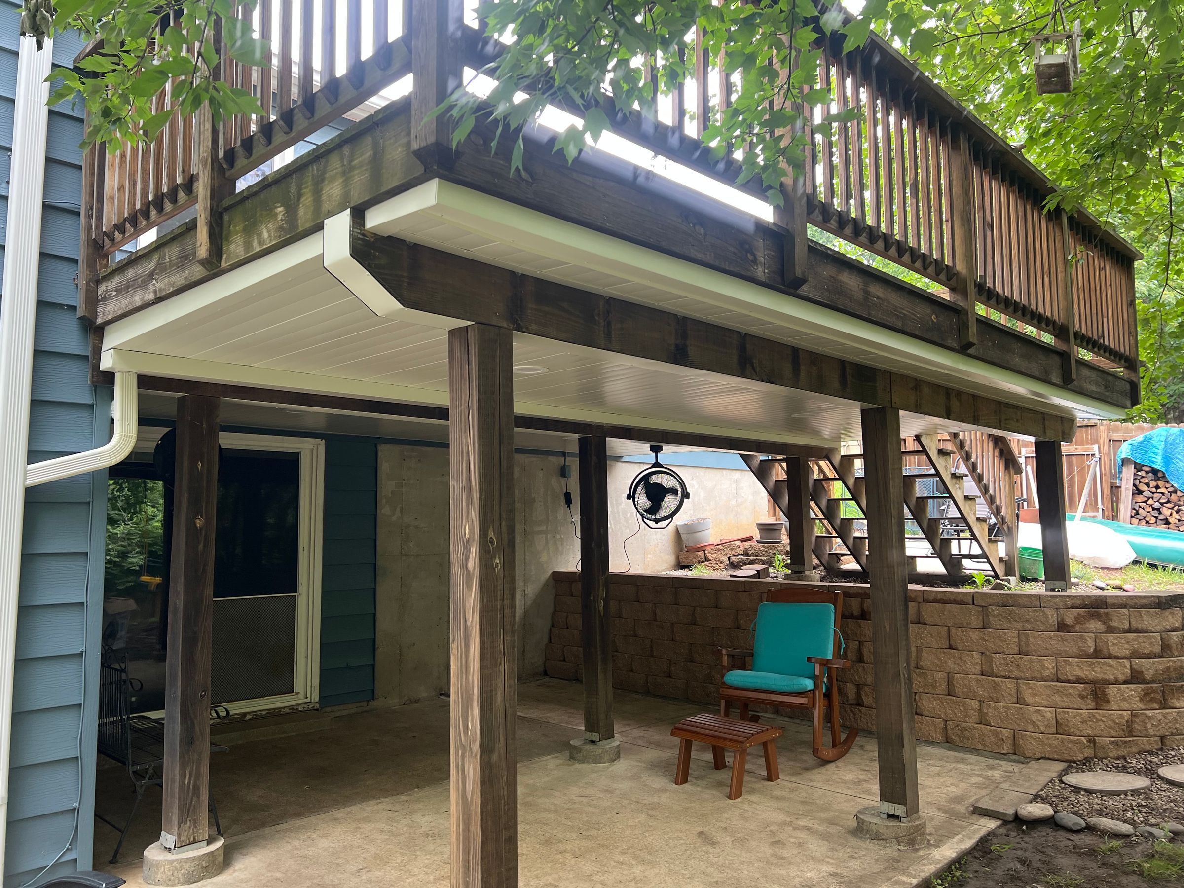 We custom make your under-deck ceiling to each deck