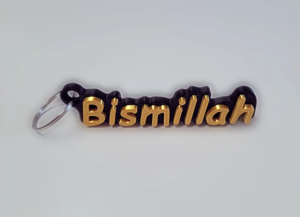 #8.1 Bismillah Keychain by ASdesignSA