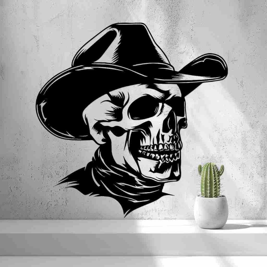#12 Cowboy Skull by 2D Arts
