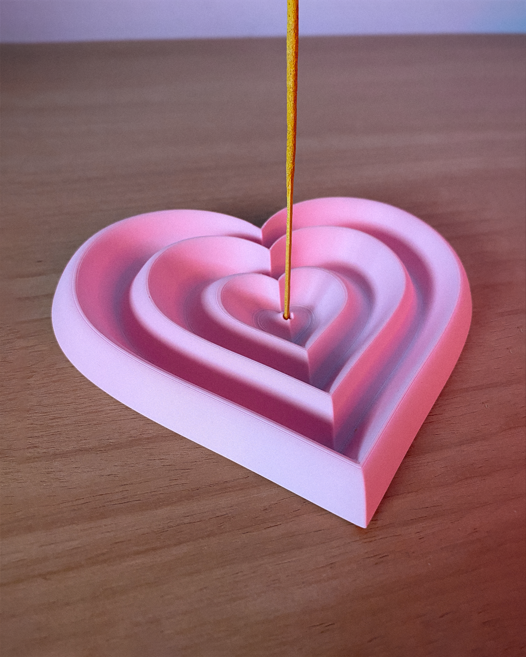 #6.1 Heart Incense Stick Holder by Slang