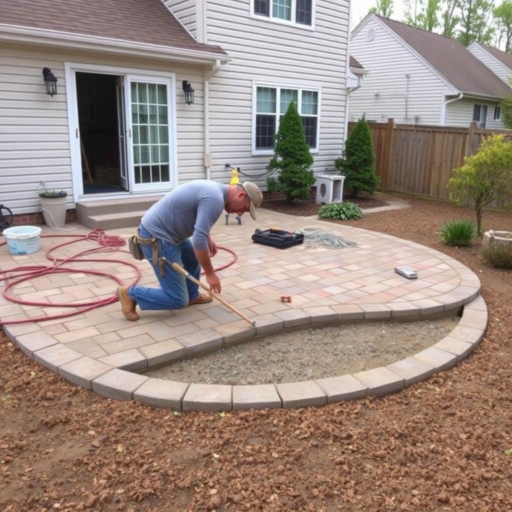 Patios:  Create outdoor living spaces perfect for relaxing and entertaining with custom-designed patio installations.