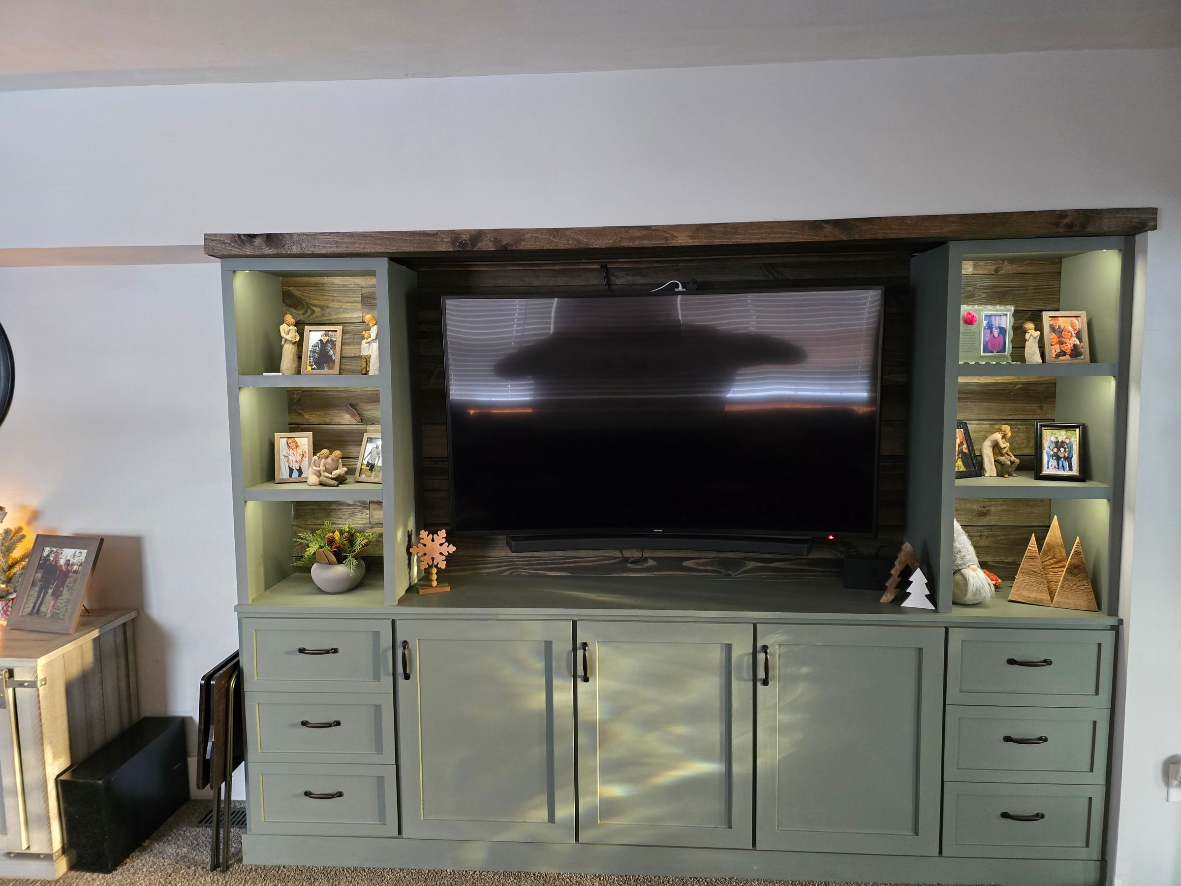 Media center for a family room