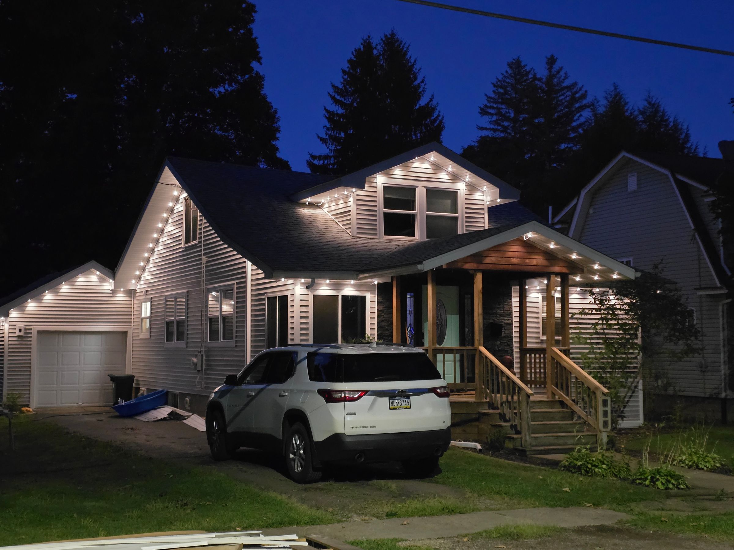 Permanent outdoor lights installed.  Ask about how to get yours!