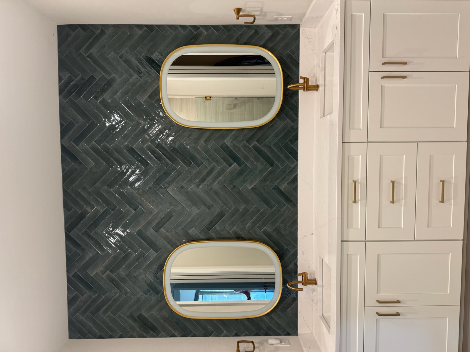 Hemming Bone Tile Wall