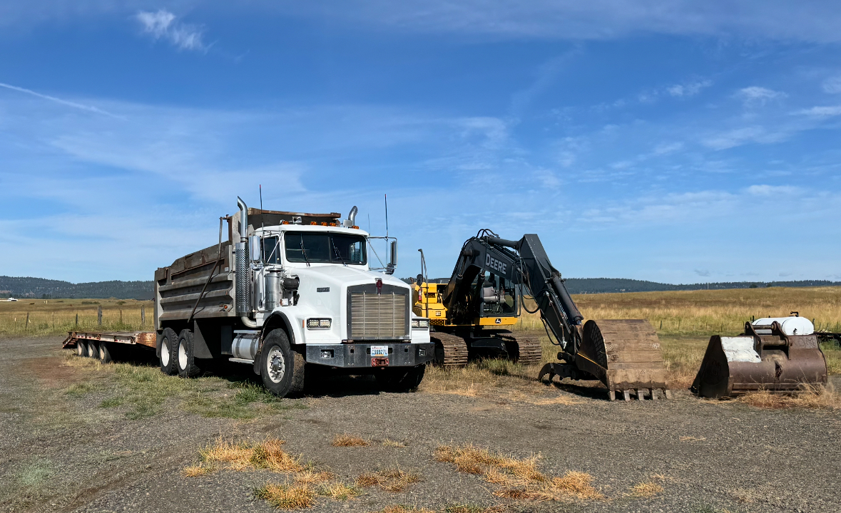 Our team of professionals can assist you in all your dirt work needs give us a call and get a quote!