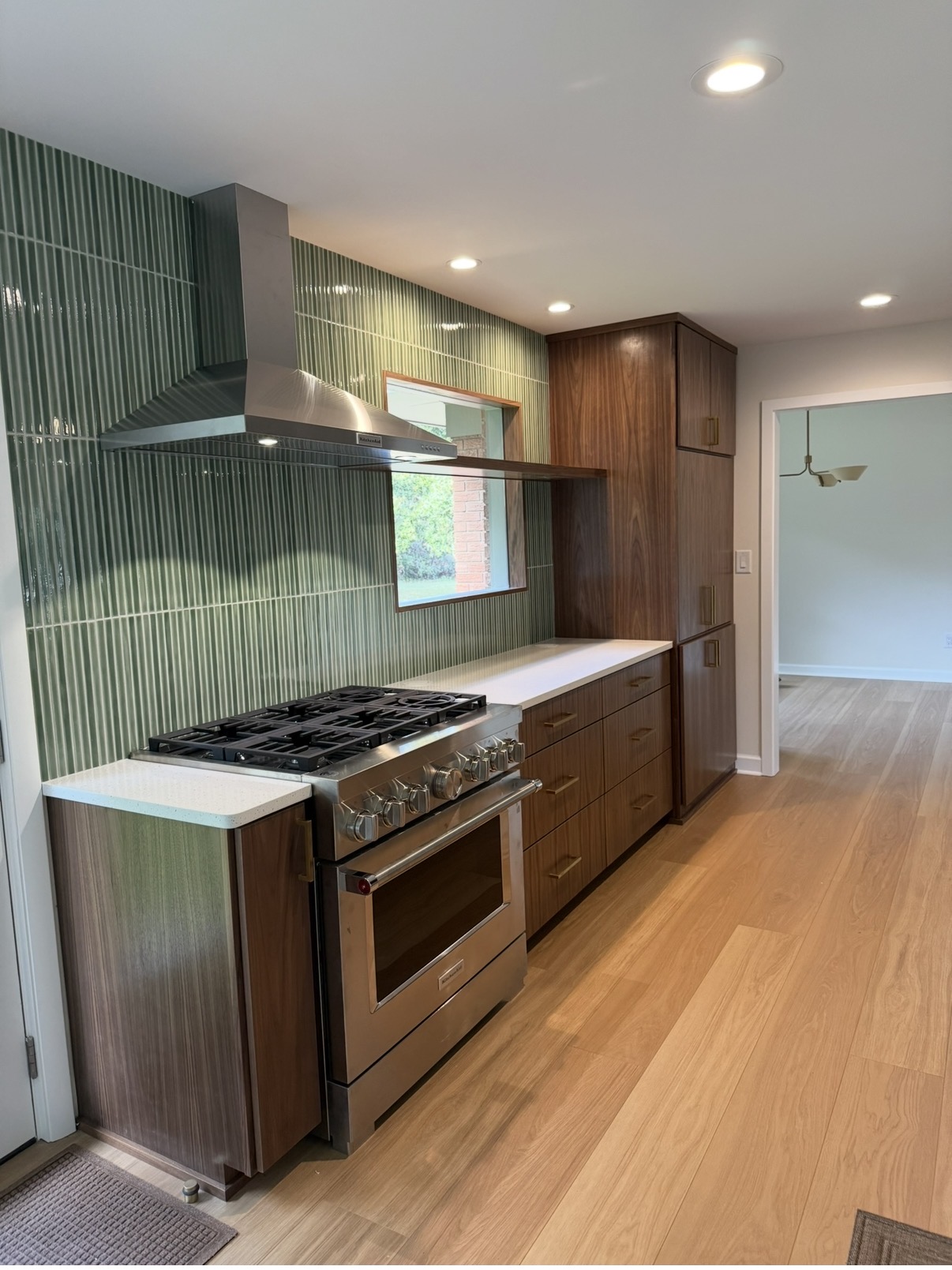 My favorite kitchen. Grain matched Walnut in Murrels Inlet