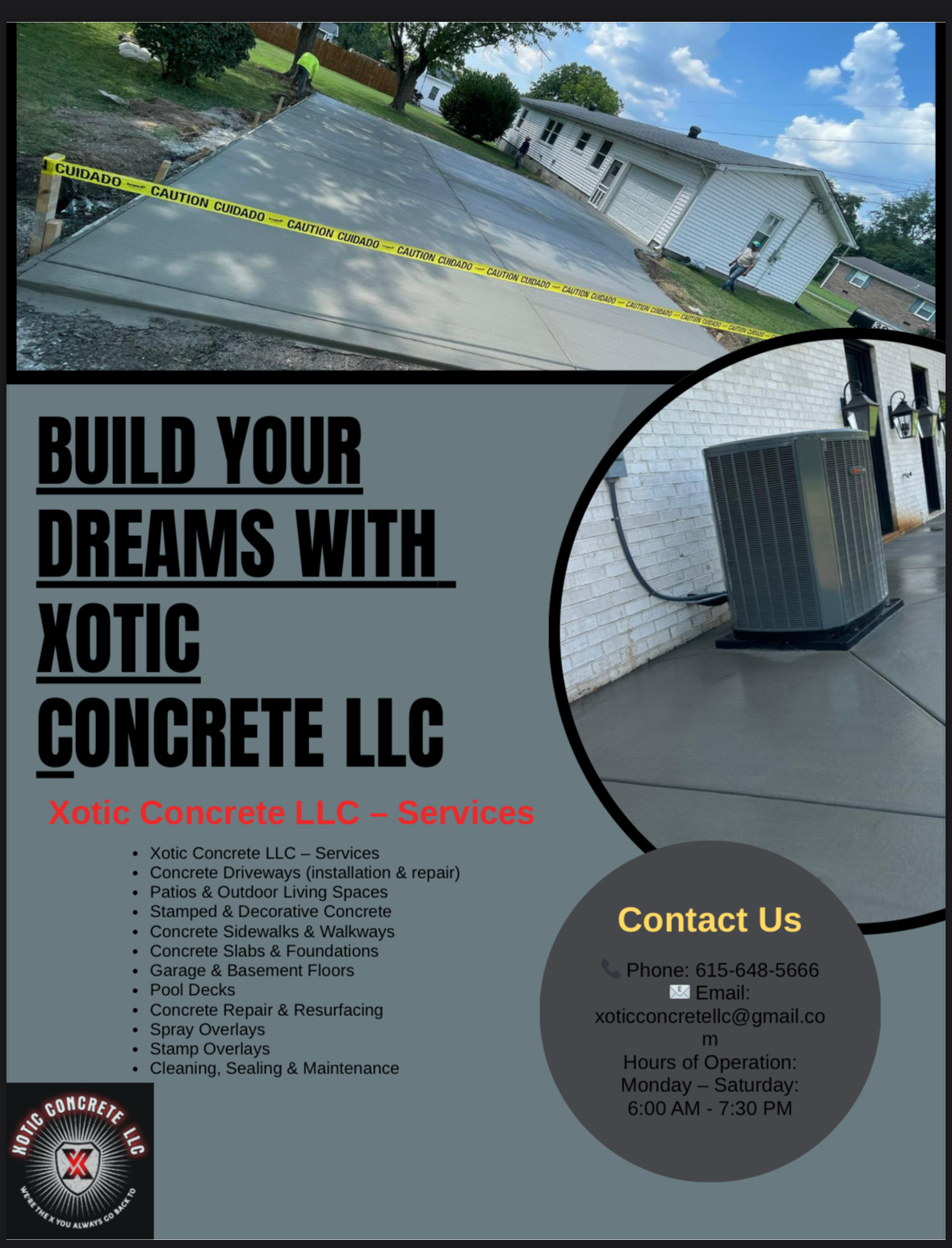 Xotic Concrete | Stamped & Regular Concrete Services 's image