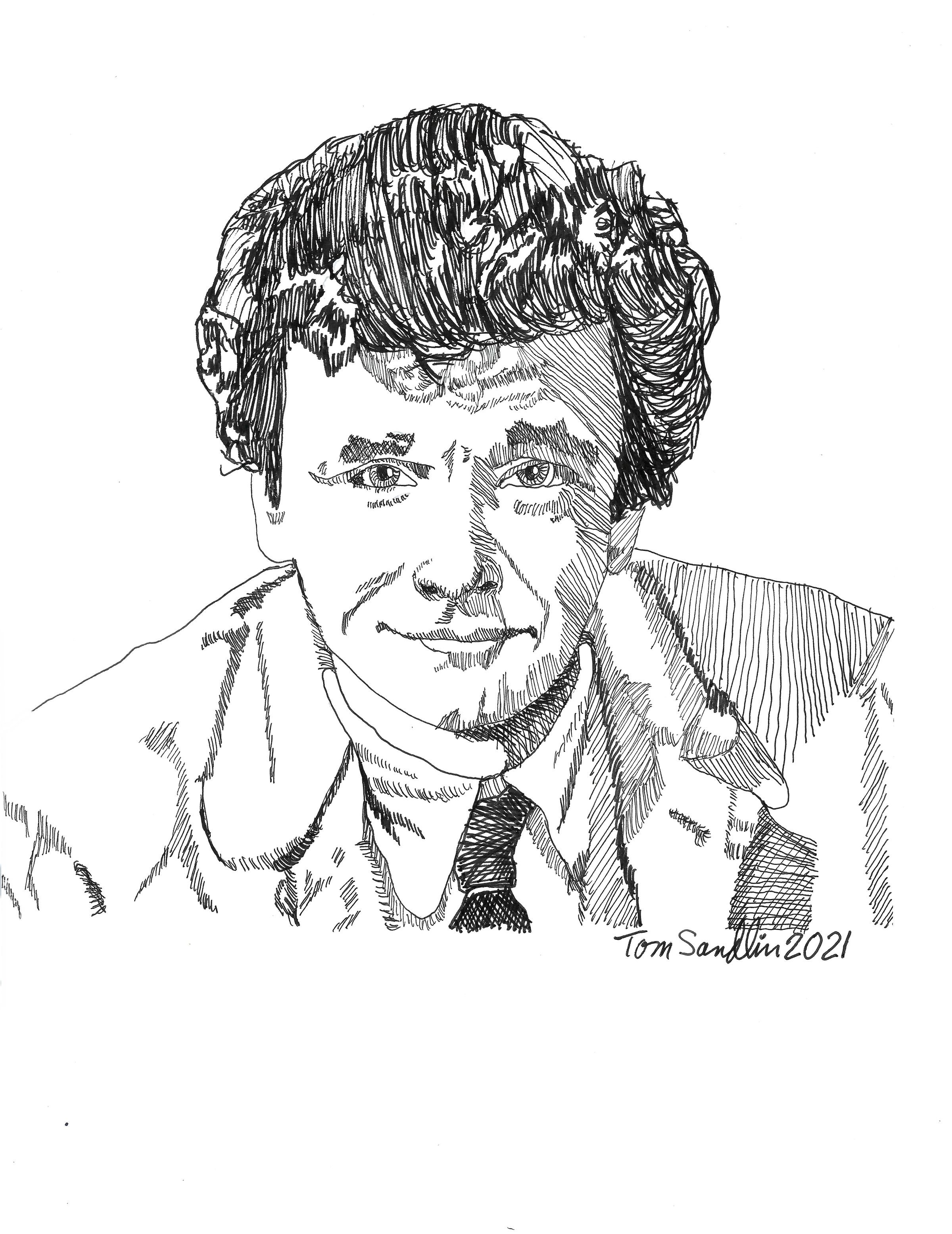 Pen and Ink Portrait Sample