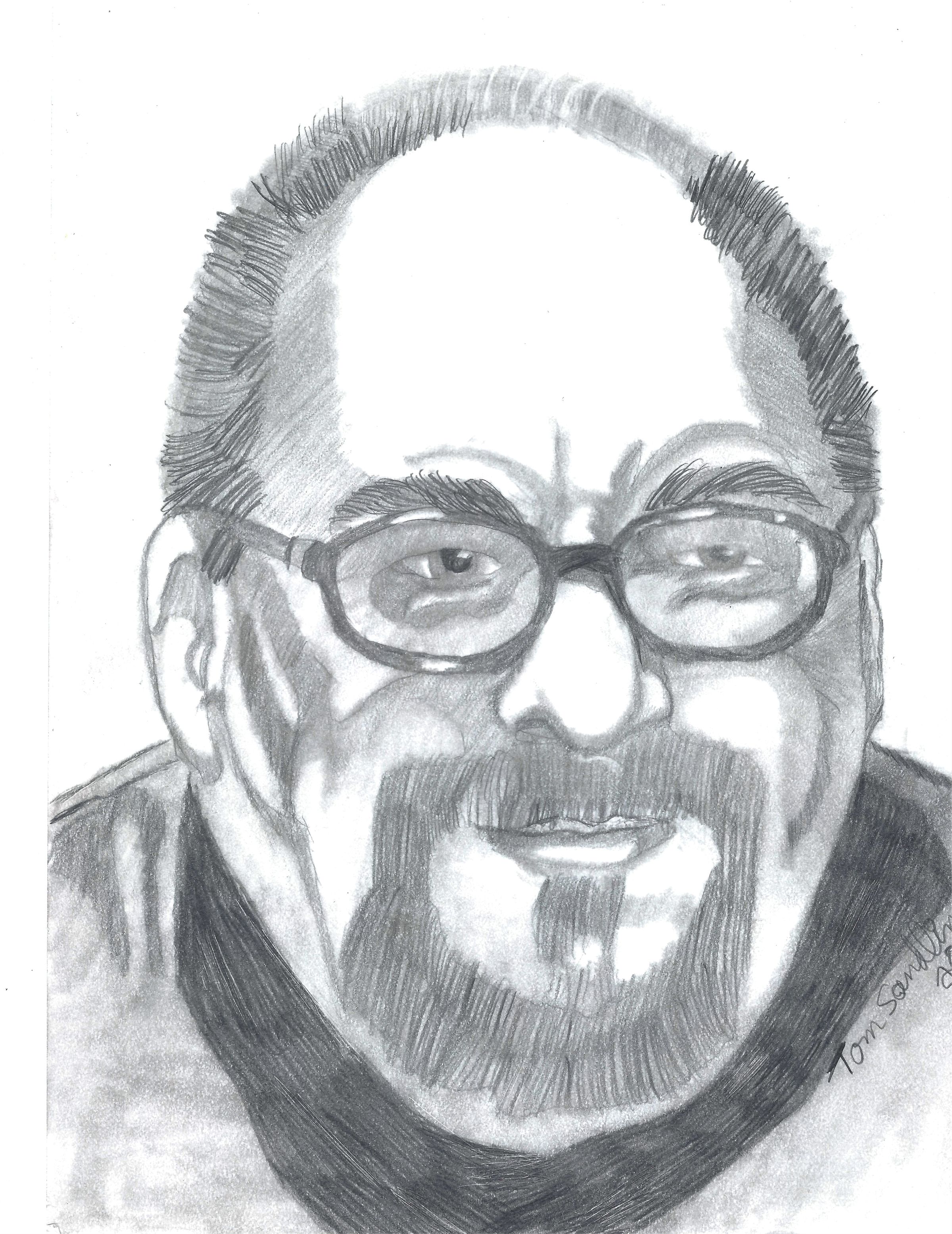 Pencil Portrait of myself with a Goatee
