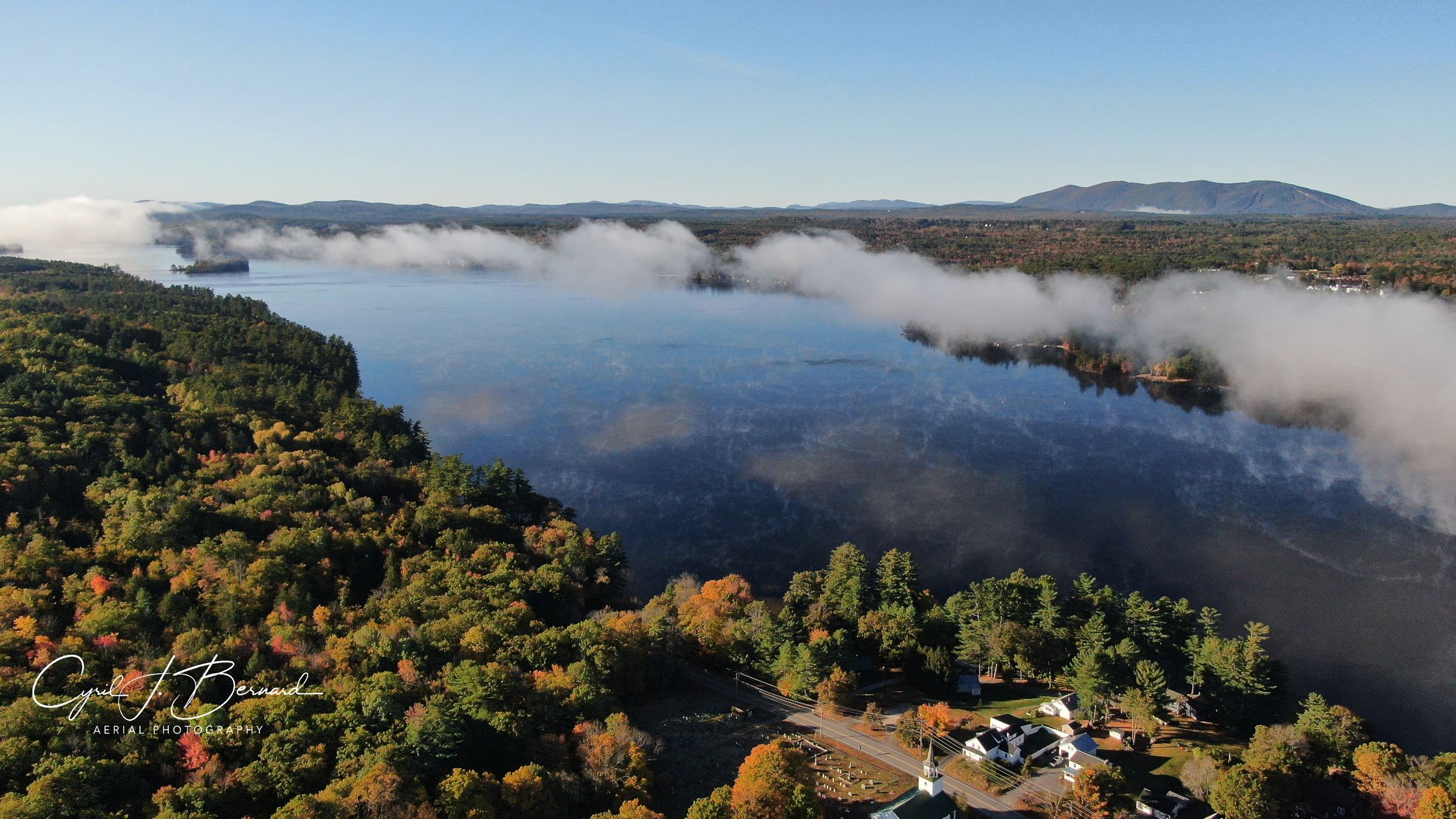 Morning fog, Long Lake, Maine