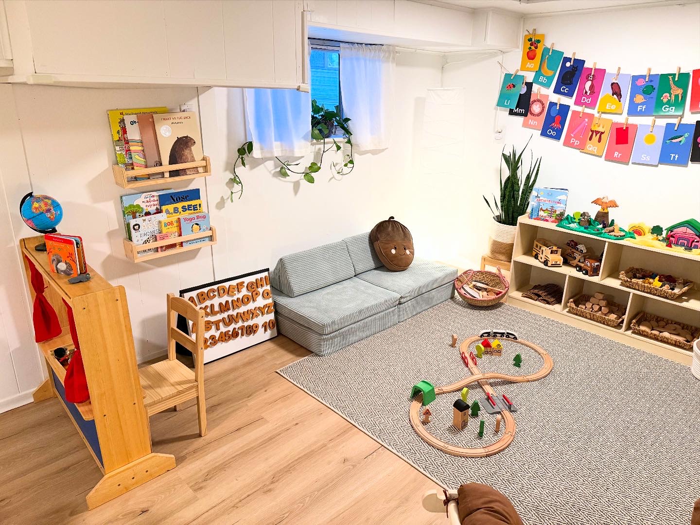 Literacy Centre (Combined with Puppet Theatre and Musical Instrument Invitations)