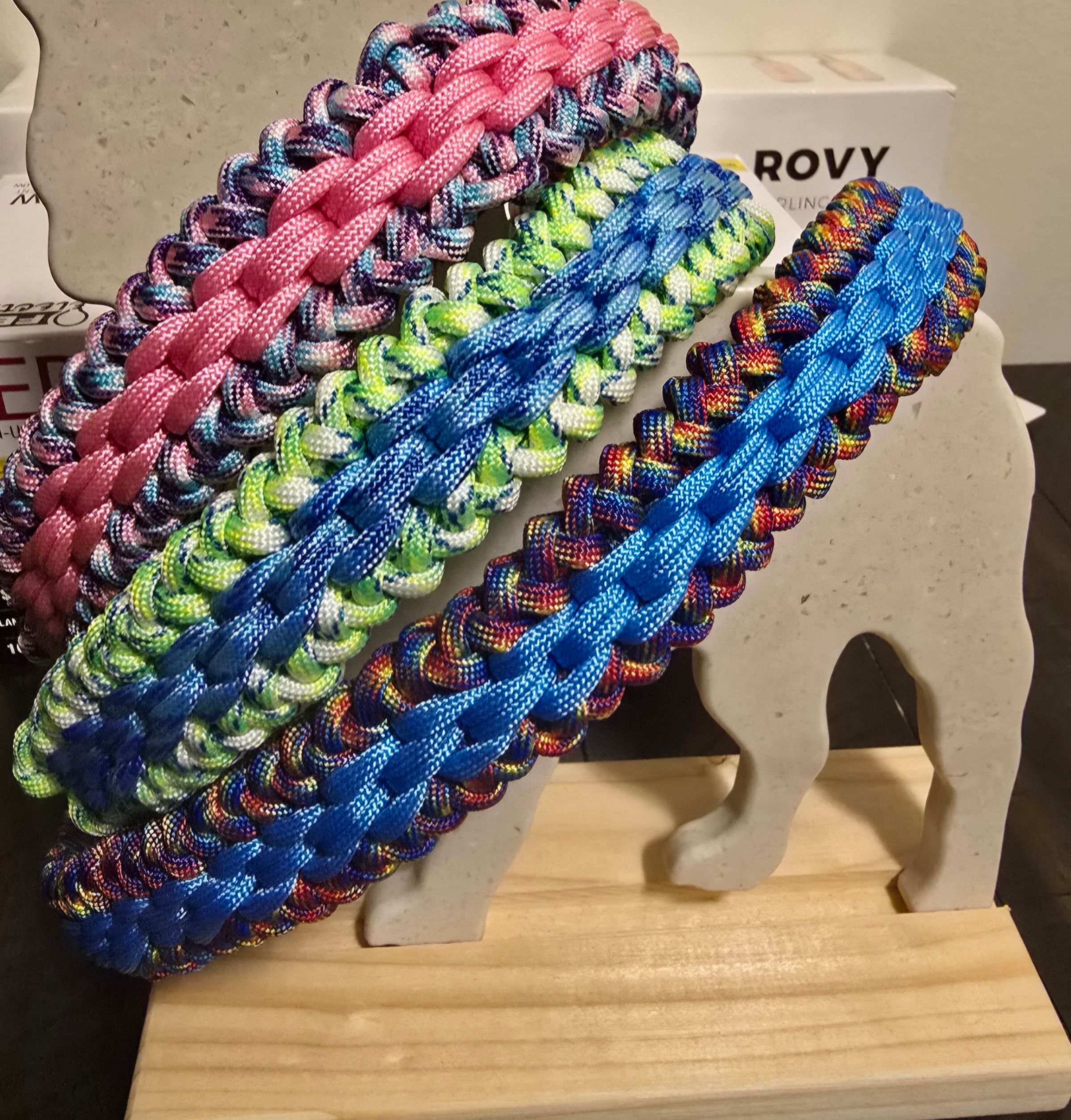 Hand made paracord collars