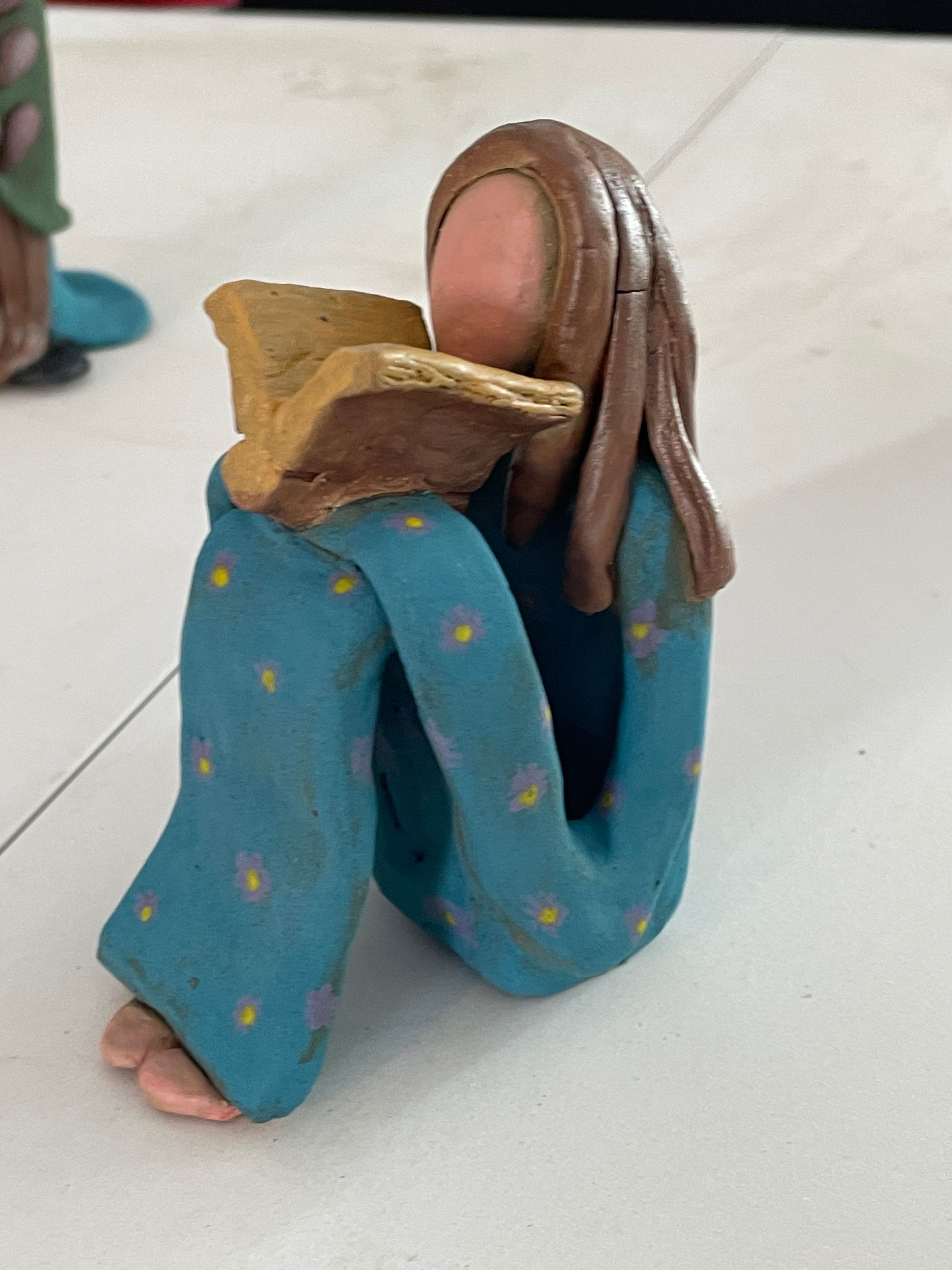 Girl reading book