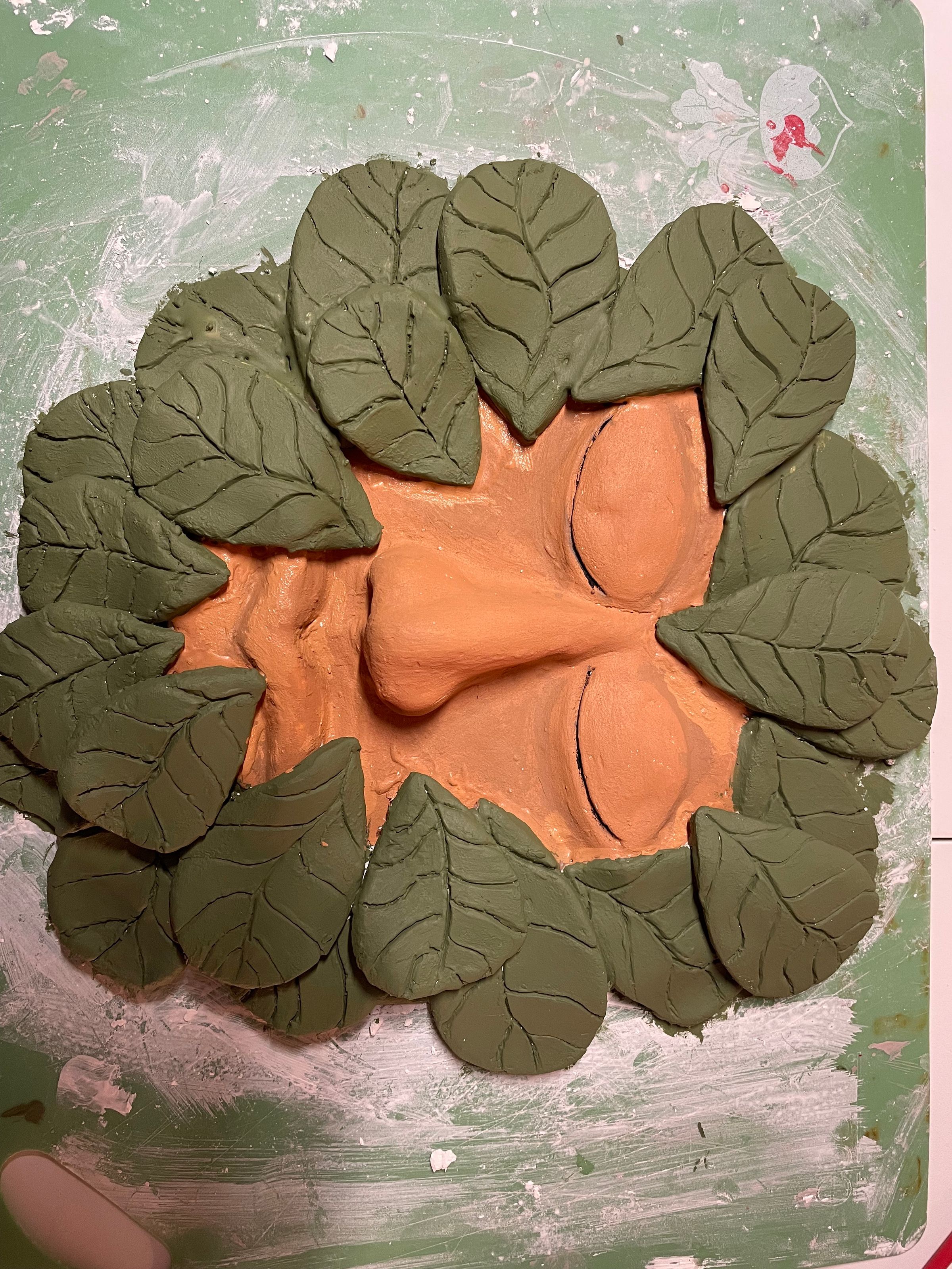 Leafy man face