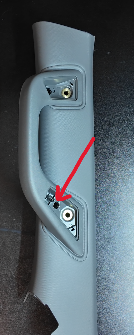 Drill Hole on A Pillar Trim