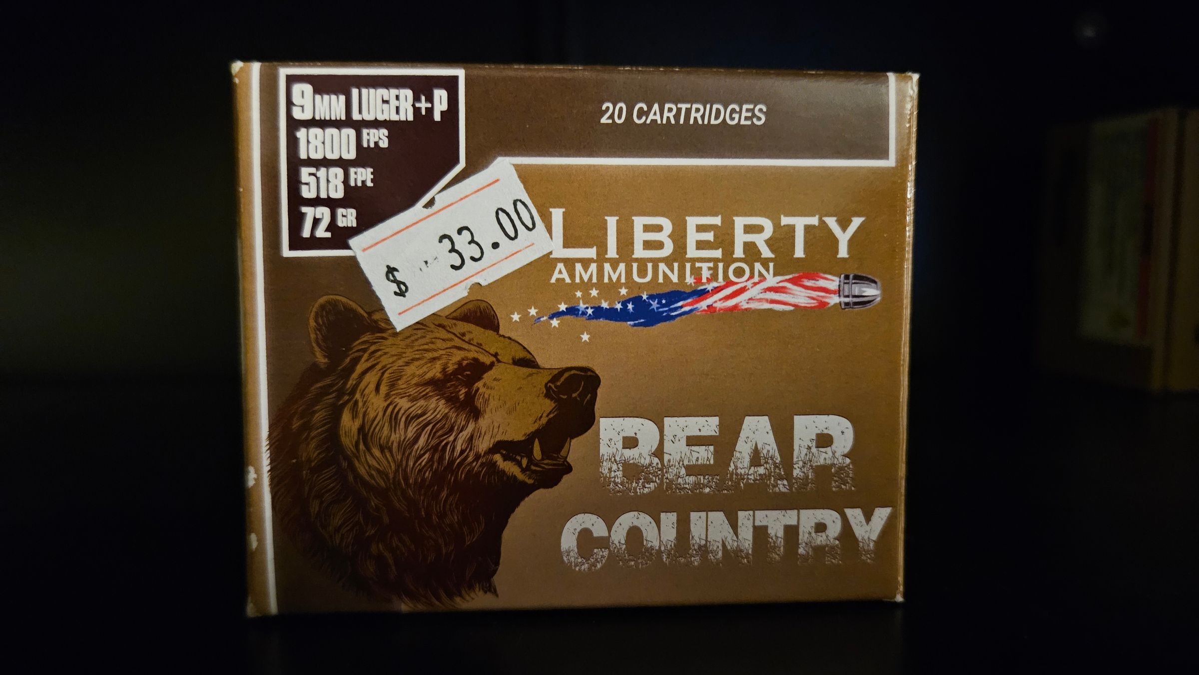 Liberty Bear Country Defense Ammo 72gr. $33