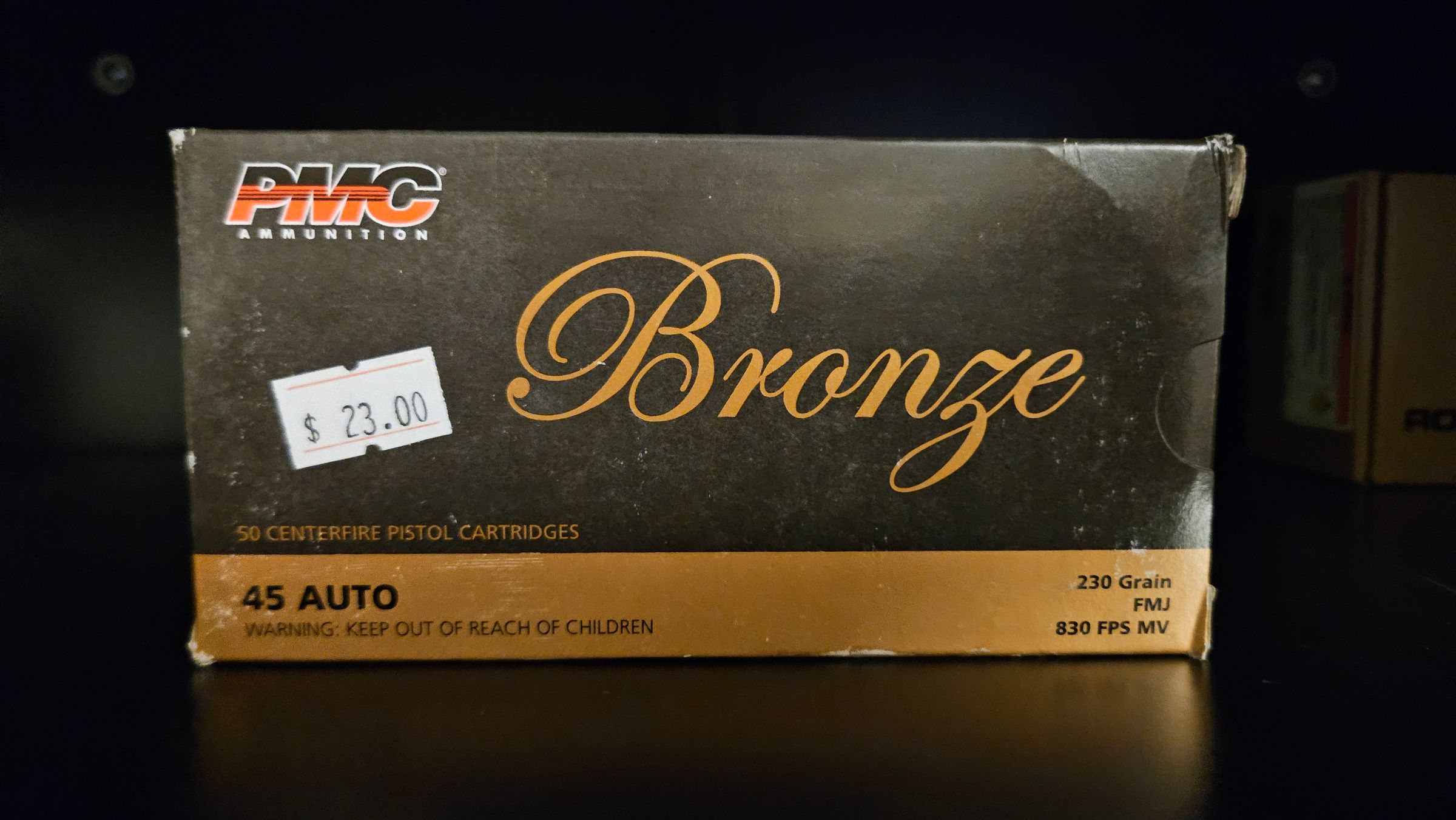 PMC Bronze .45acp 230gr.  $23