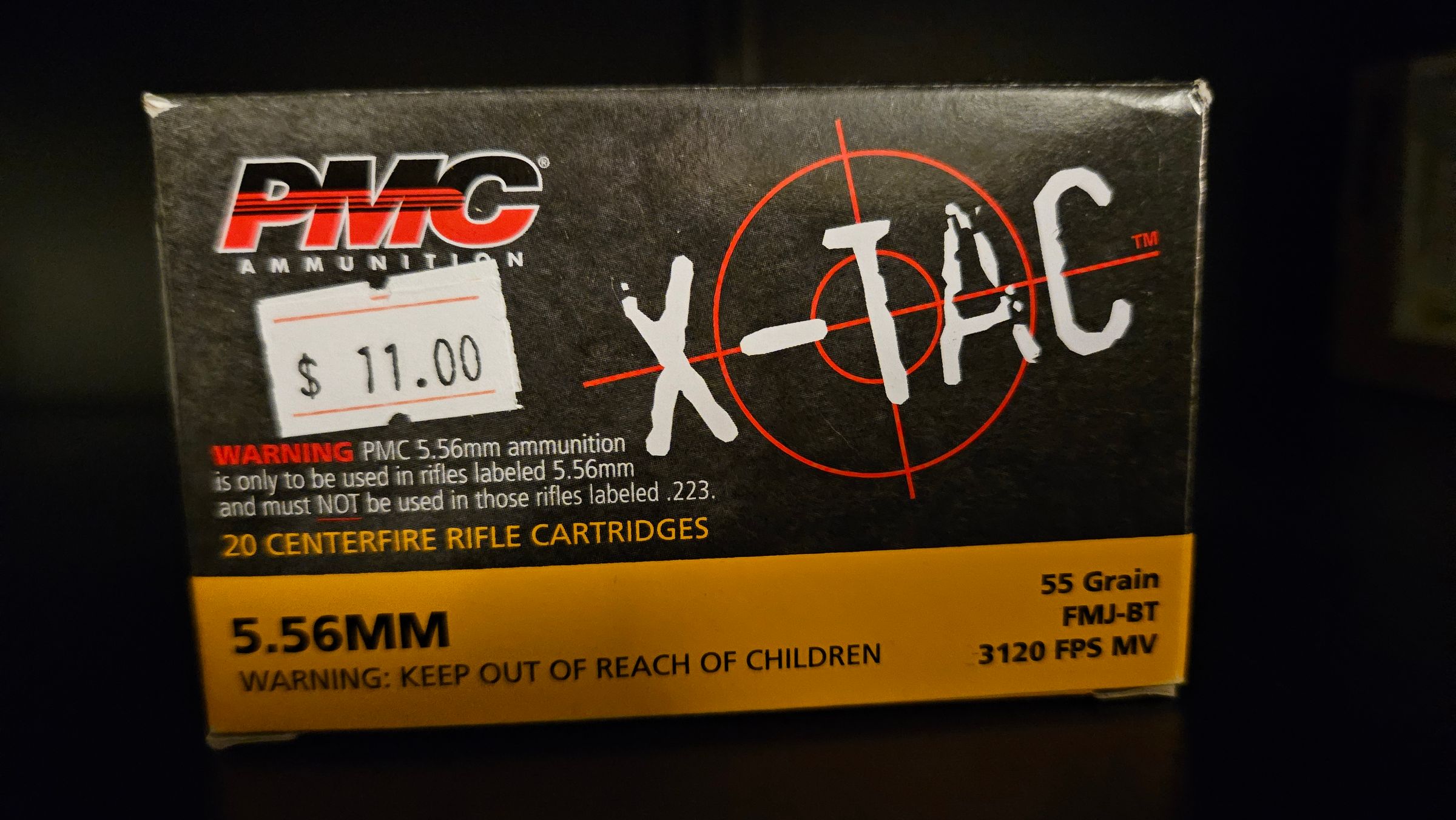 PMC X-TAC 5.56 55gr. $11