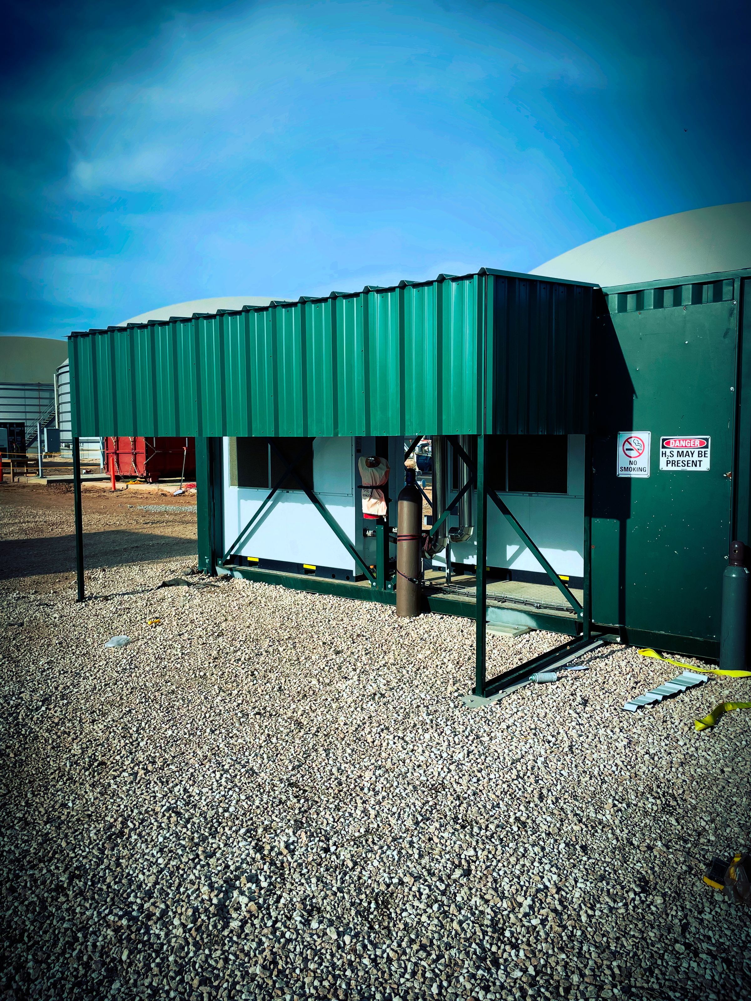 Shed for Equipment inside a Connex